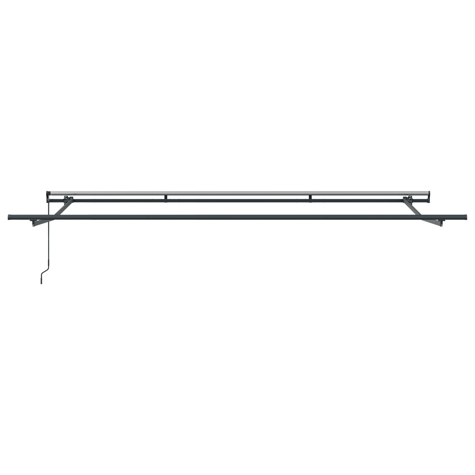 Inklapbaar Zonnescherm Rood en Wit 450 × 350 cm image 6