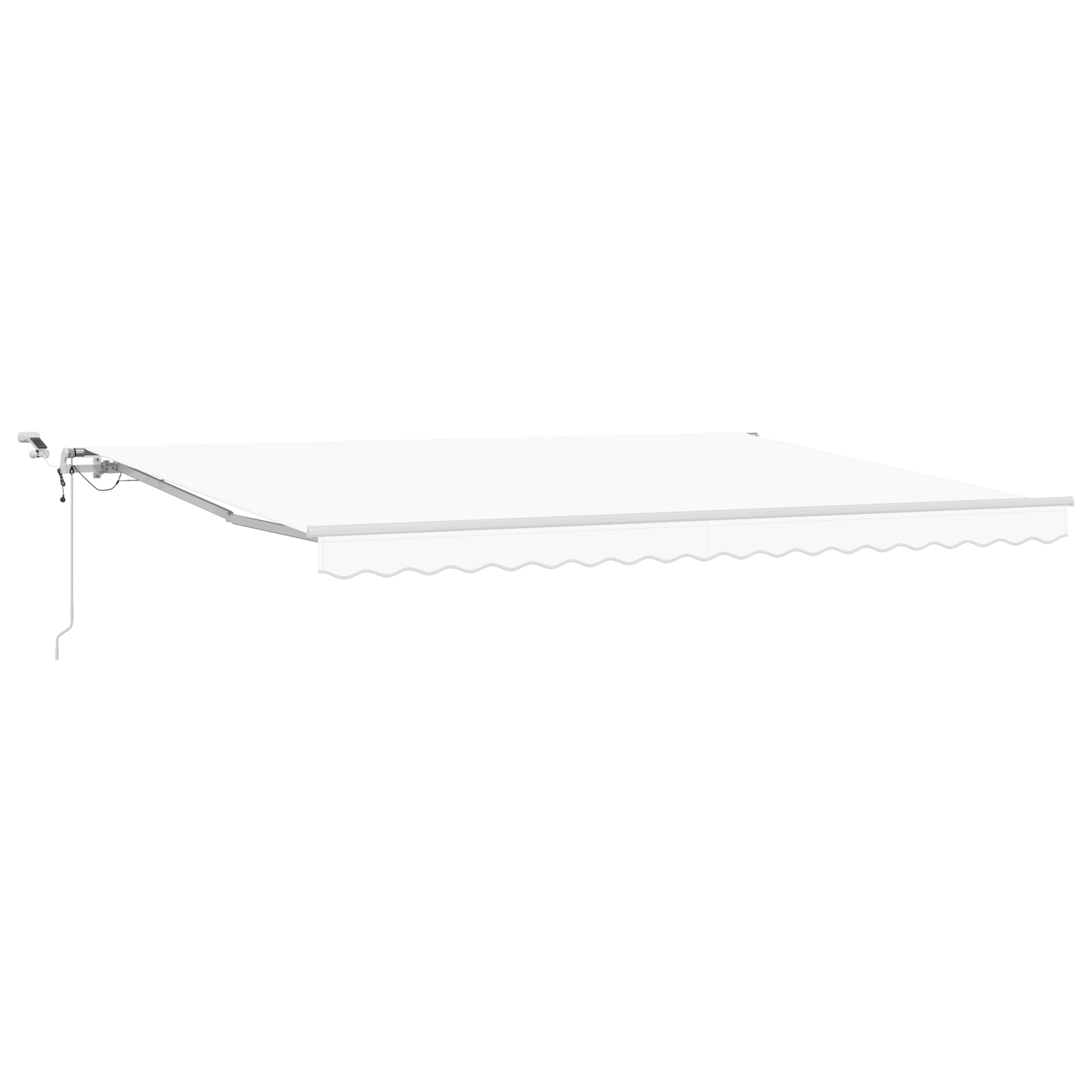 Automatic Retractable Awning with LED White 450x350 cm - Image 2