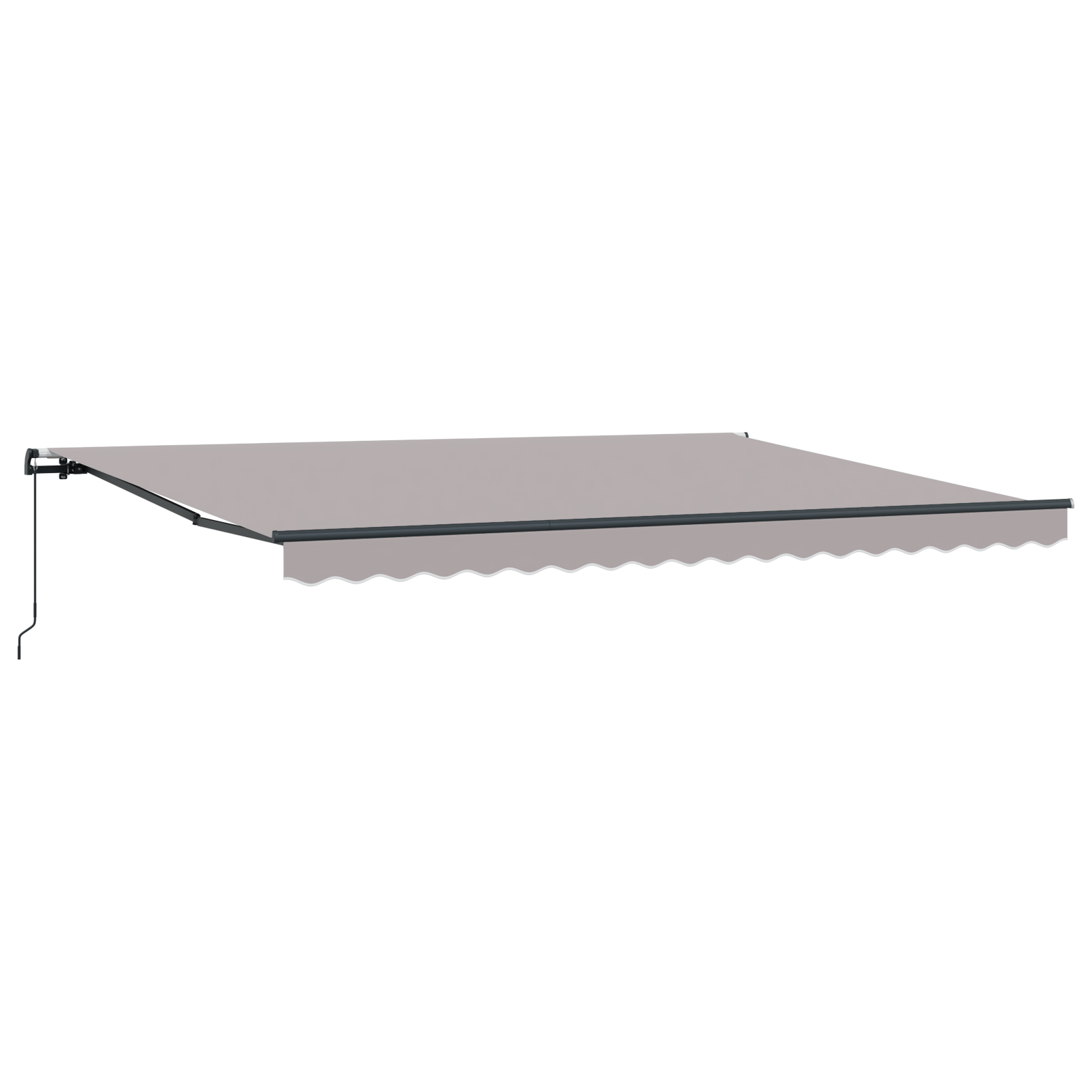Manual Retractable Awning Light Grey 450x350 cm - Image 5