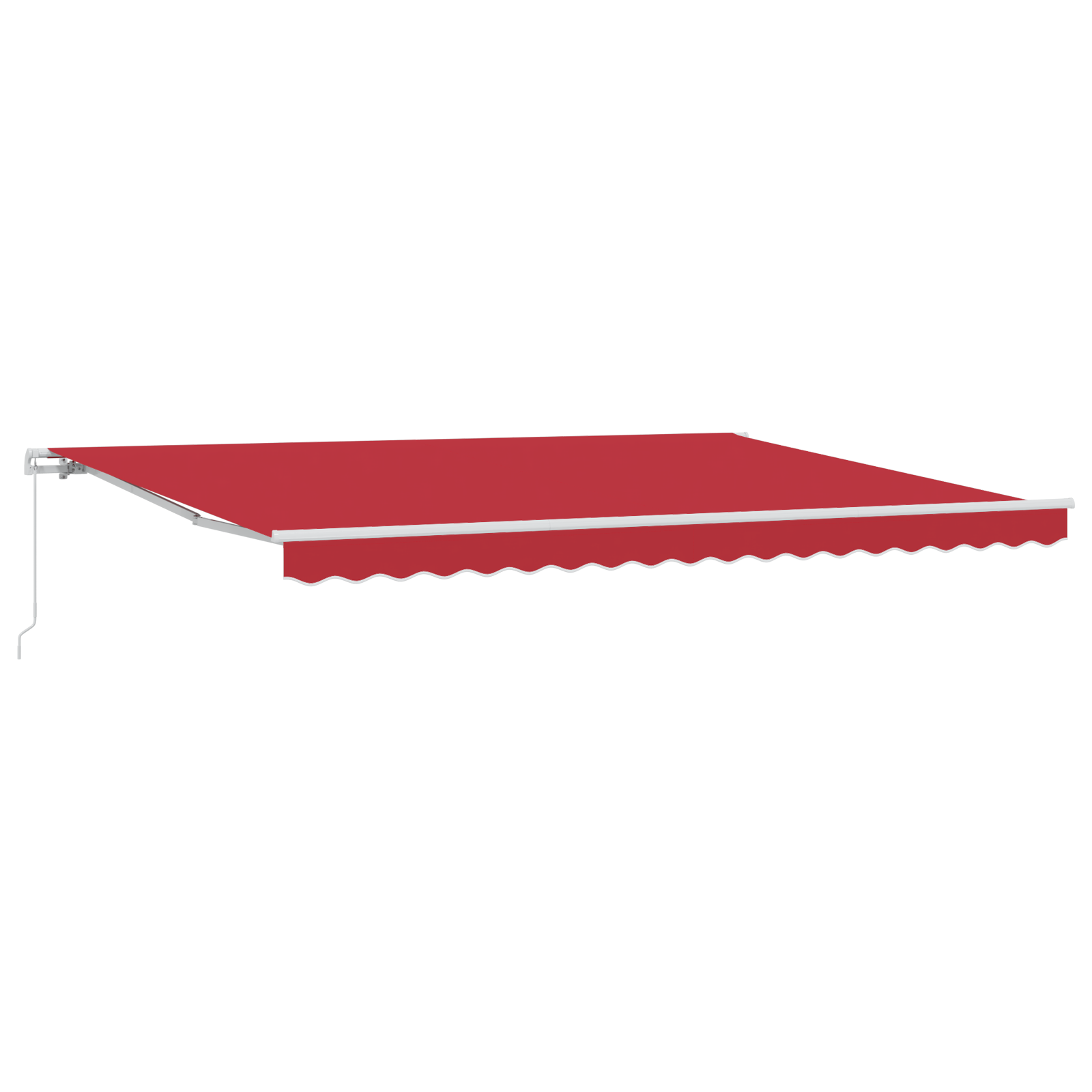 Manual Retractable Awning Red 450x350 cm - Image 2