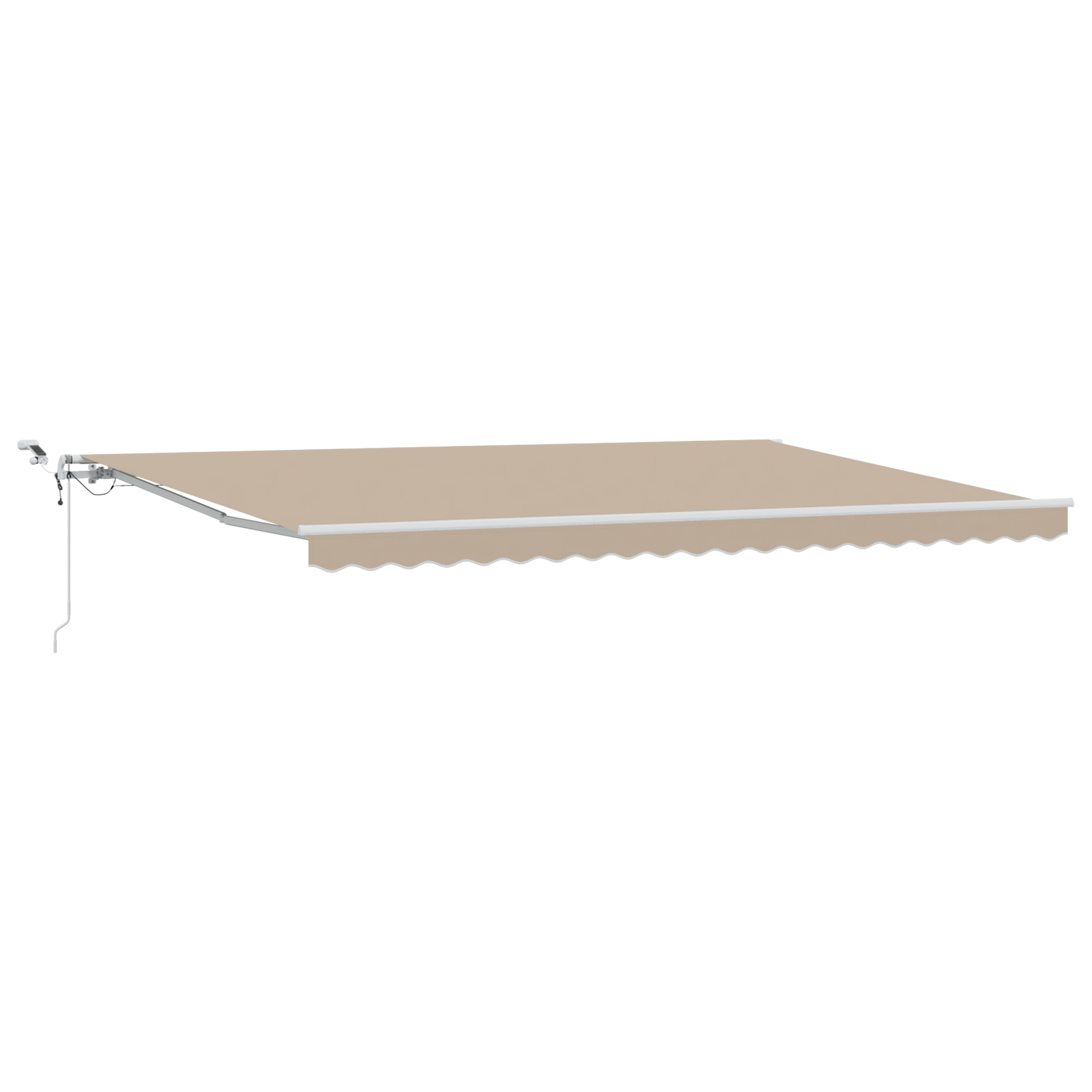 Automatic Retractable Awning with LED Beige 500x300 cm - Image 2