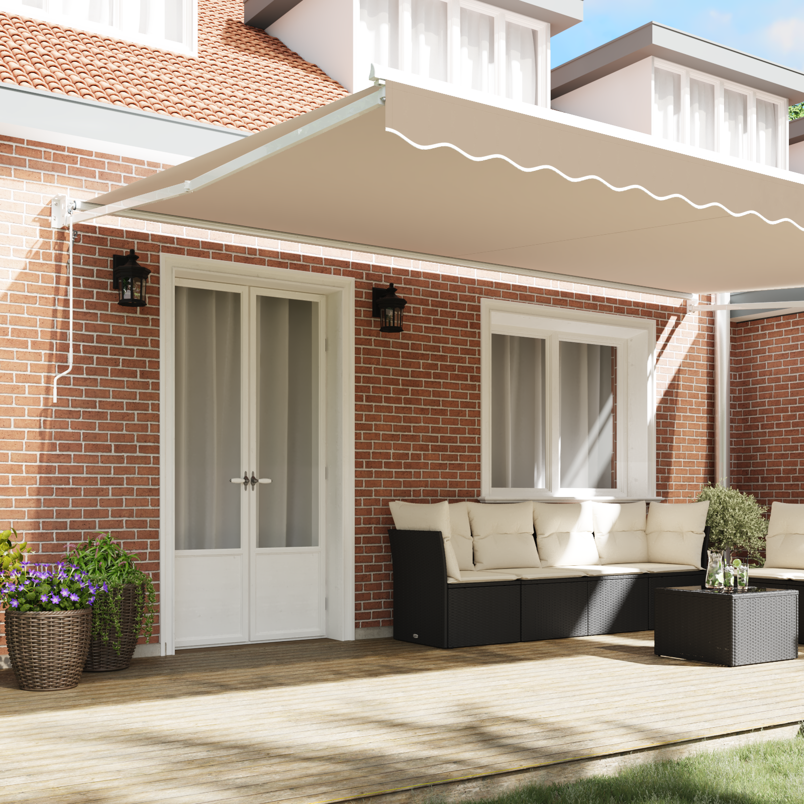 Automatic Retractable Awning Beige 500x300 cm - Image 3