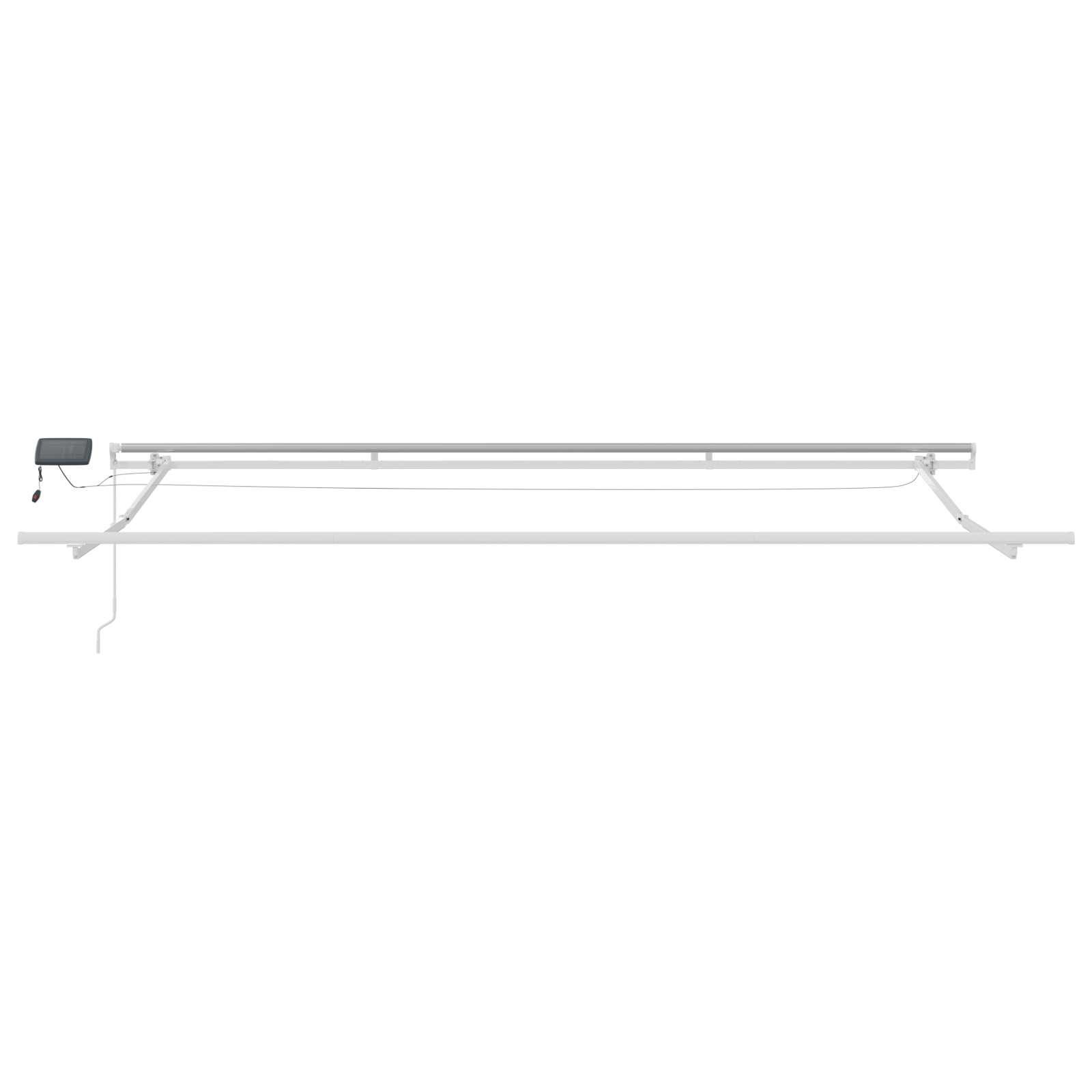 Rankinė įtraukiama markizė su LED Balta 500x300 cm - Image 6