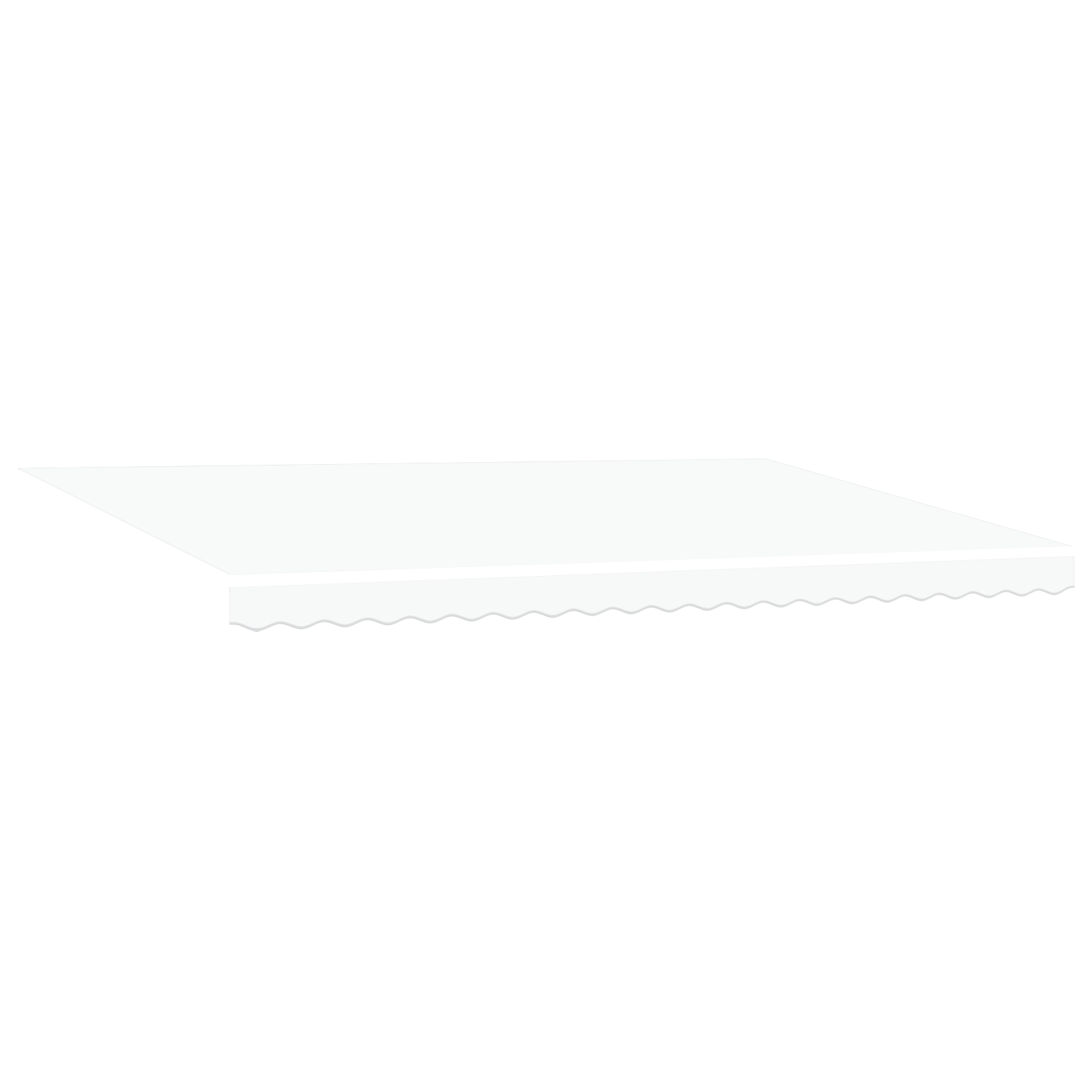Manuelle Einziehbare Markise mit LED Weiß 500x300 cm - Garten & balkon - Your Garden Eden