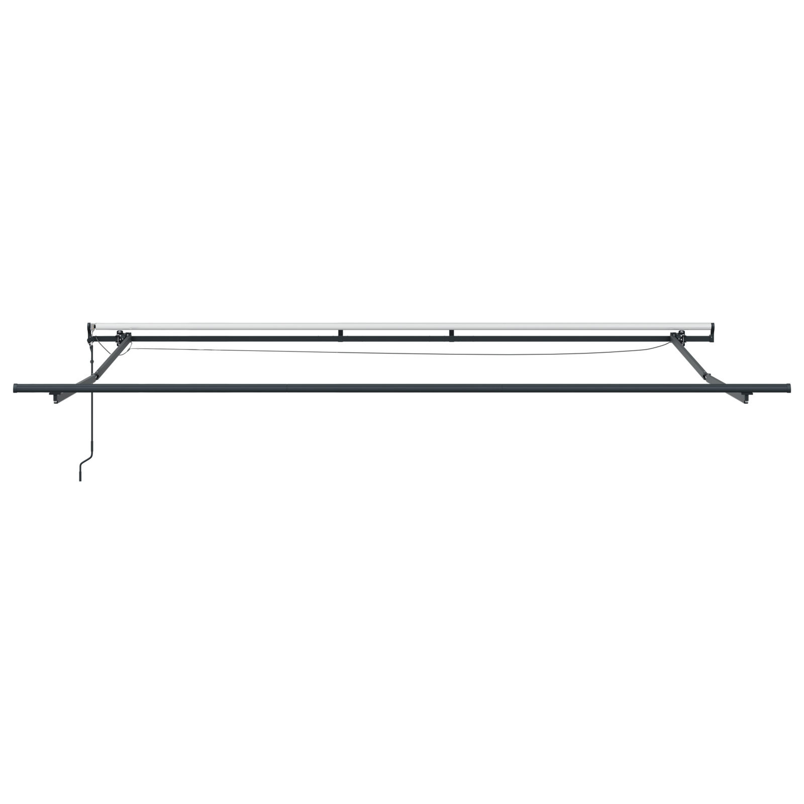 Automatische Einziehbare Markise mit LED Weiß 500x300 cm - Garten & balkon - Your Garden Eden