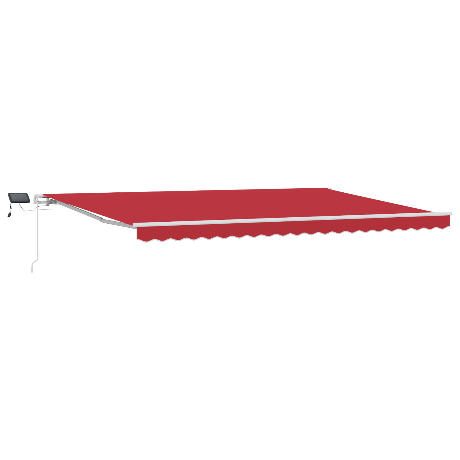 Manual Retractable Awning with LED Red 500x300 cm - Image 2