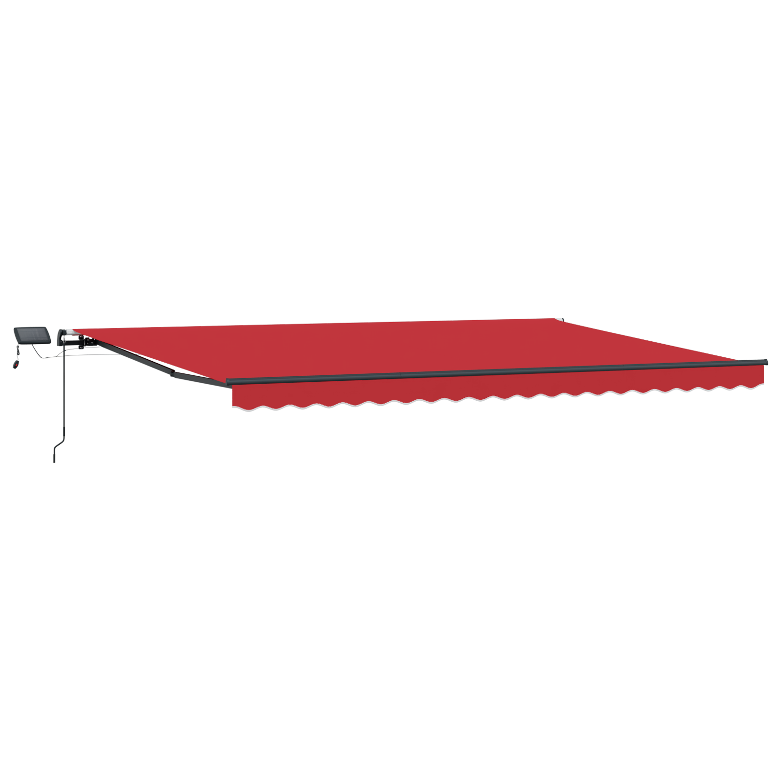 Manual Retractable Awning with LED Red 500x300 cm - Image 4