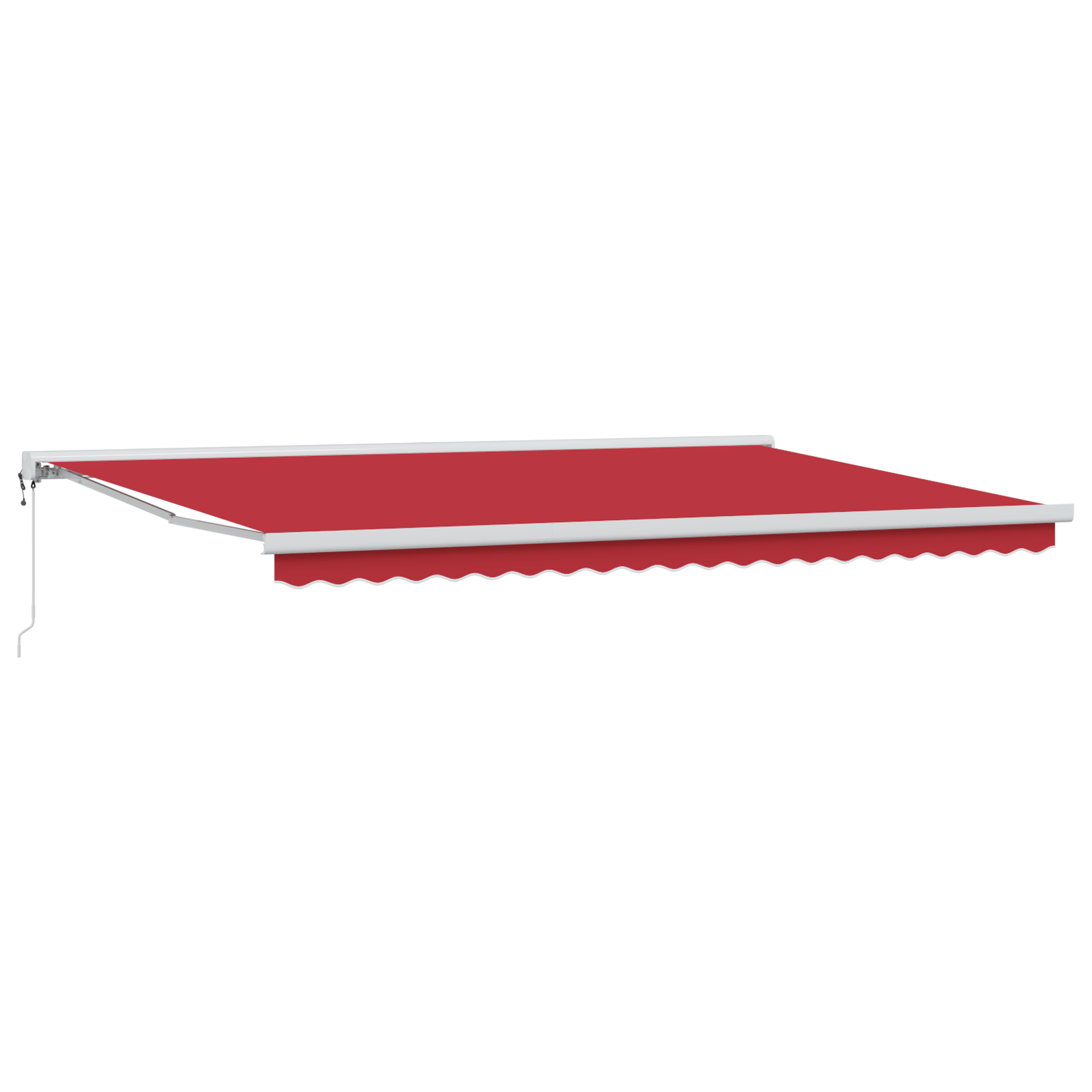 vidaXL Automātiskā Iebīdāmā Nojume Sarkanā 500x300 cm-image-3331436
