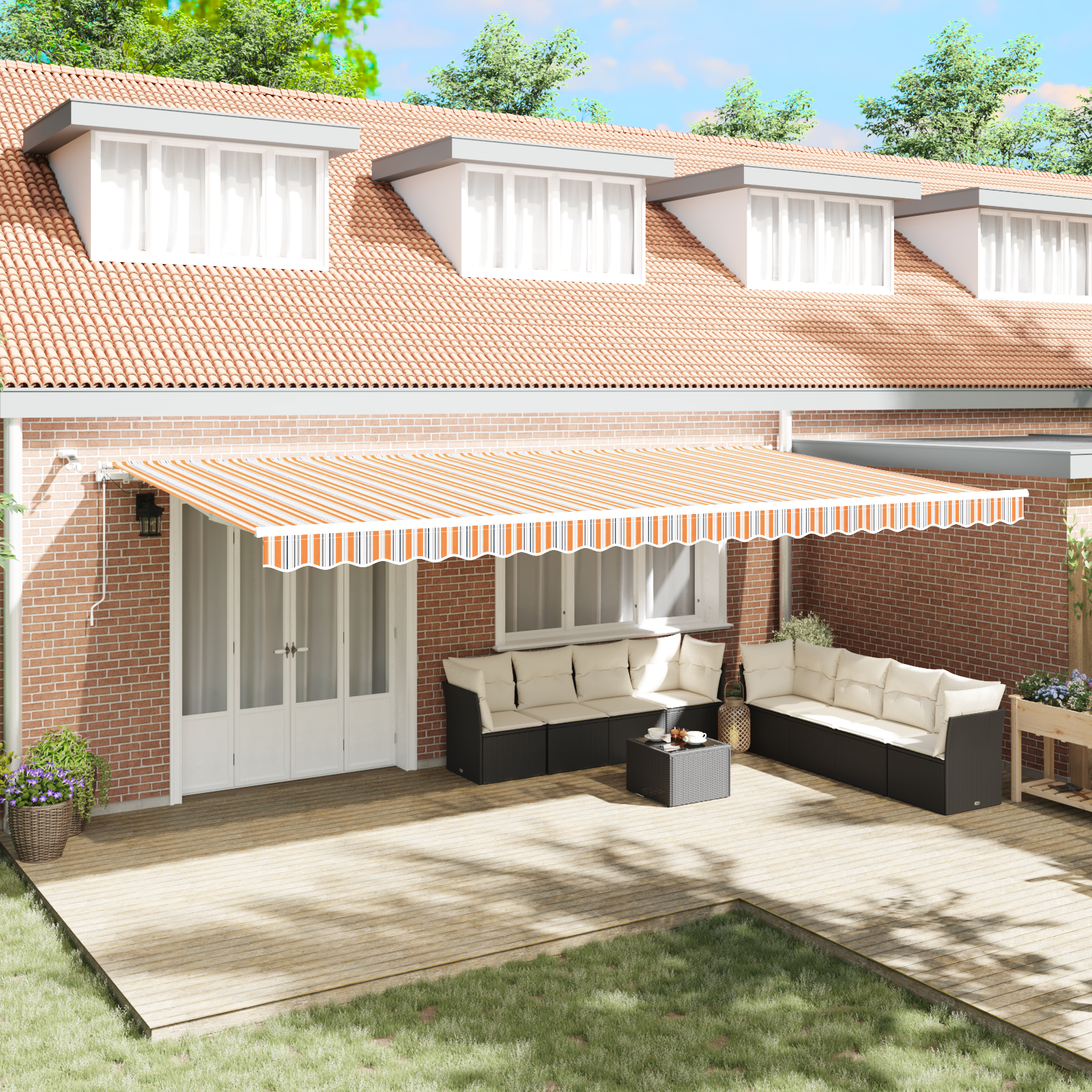 Automatisk Udtækbar Markise med LED Multifarvet Stribe 600x300 cm 1 image product%2F3331616%2FP Mood 3331616 Mood Image 01