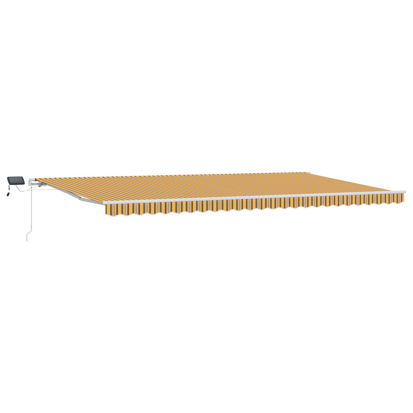 Manual Retractable Awning with LED Multicolour Stripe 600x300 cm - Image 2