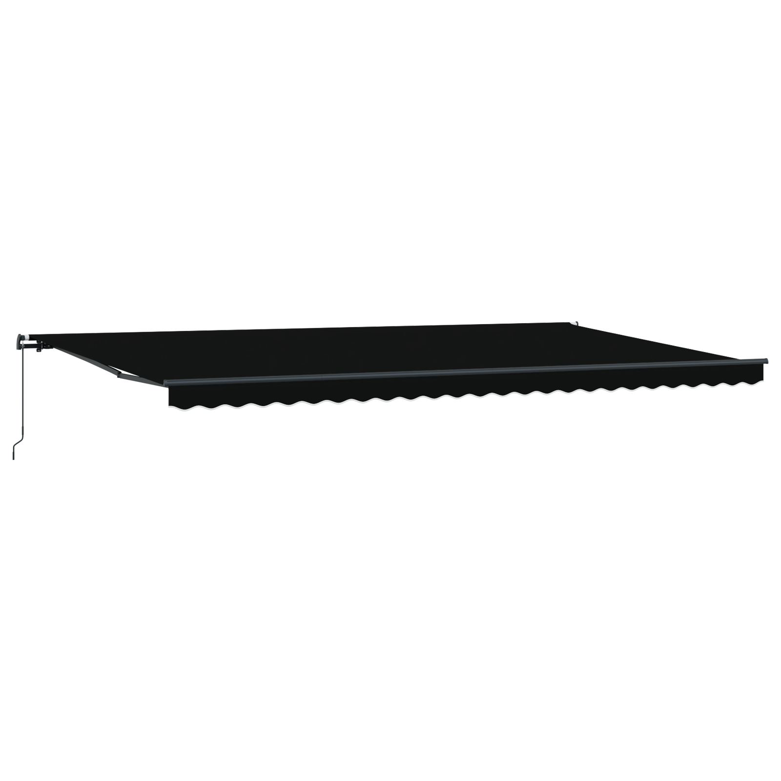 Manual Retractable Awning Black 600x300 cm - Image 5