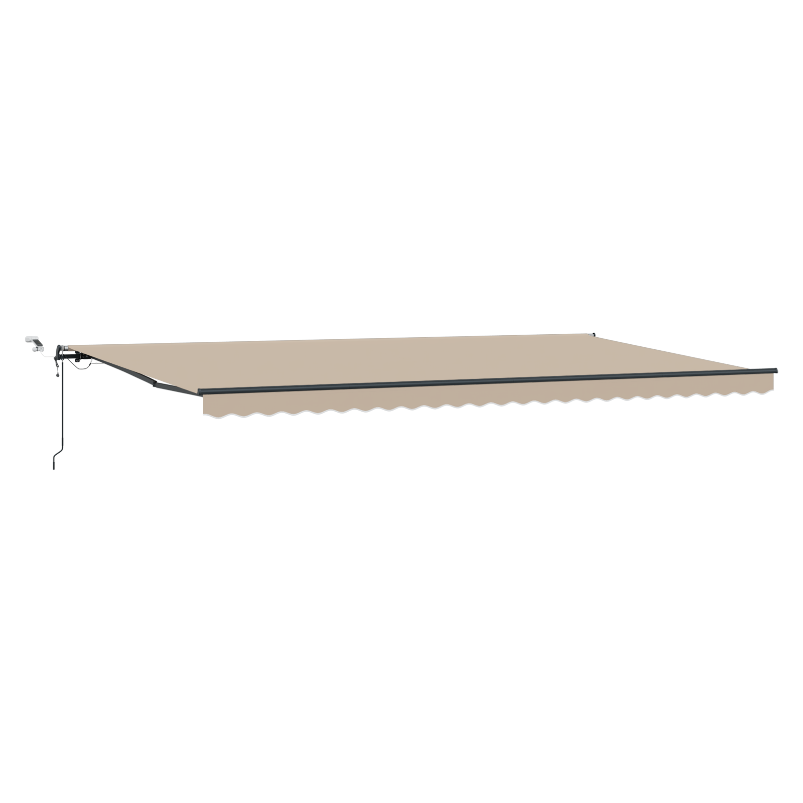 Automatic Retractable Awning with LED Beige 600x300 cm - Image 2
