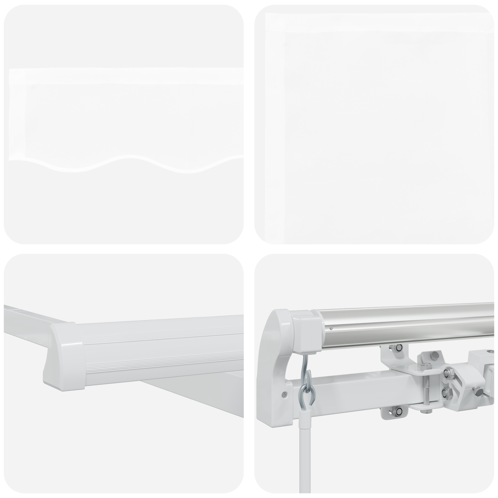 Manual Retractable Awning White 600x300 cm - Image 8