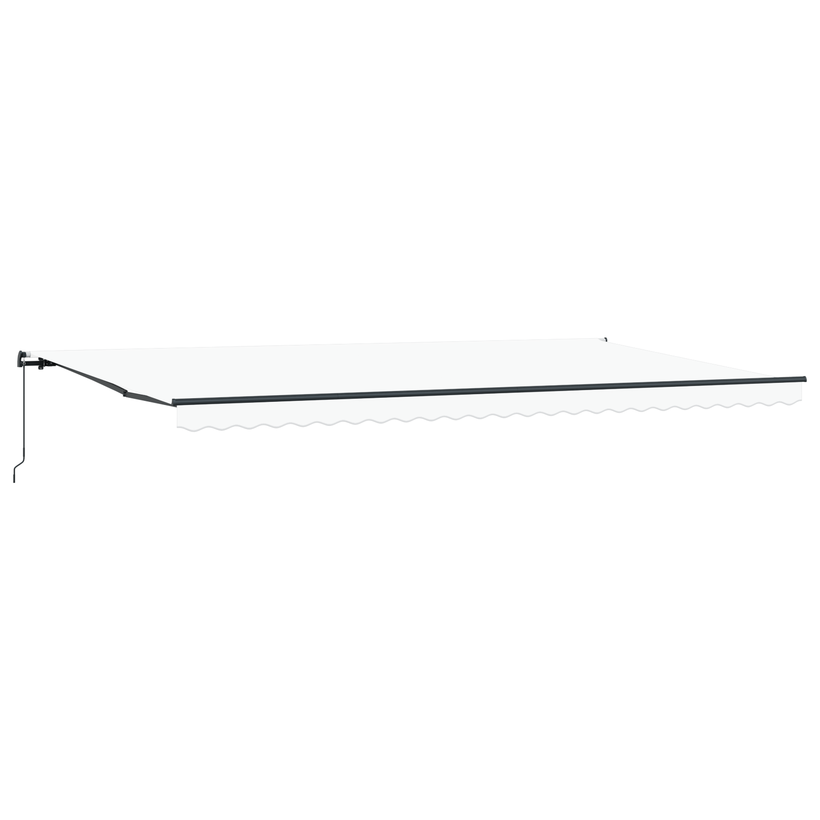 Manual Retractable Awning White 600x300 cm - Image 5