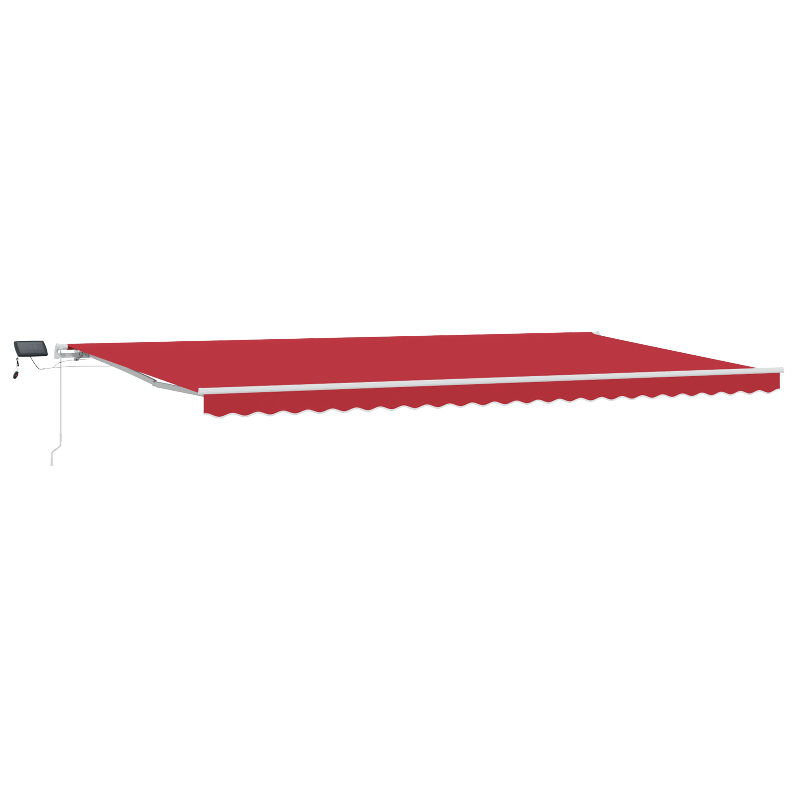 Manual Retractable Awning with LED Red 600x300 cm - Image 2