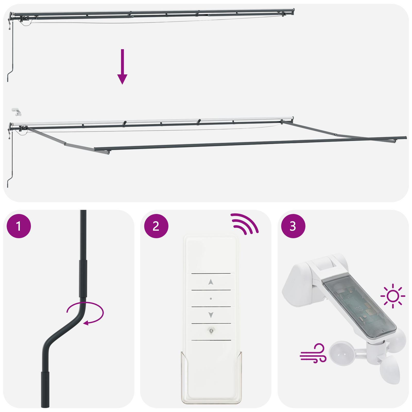 Automatic Retractable Awning with LED Red 600x300 cm - Image 11