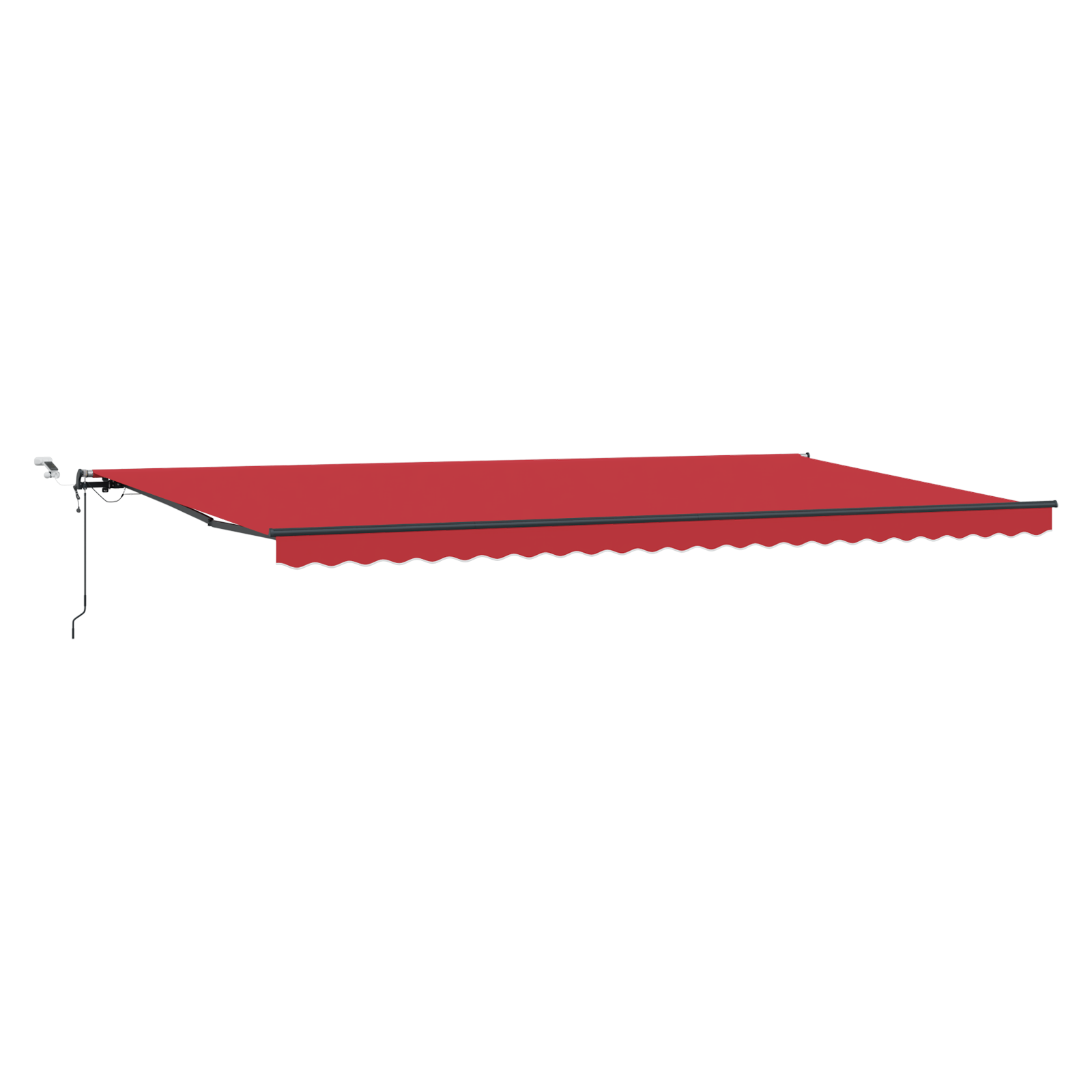 Automatic Retractable Awning with LED Red 600x300 cm - Image 2