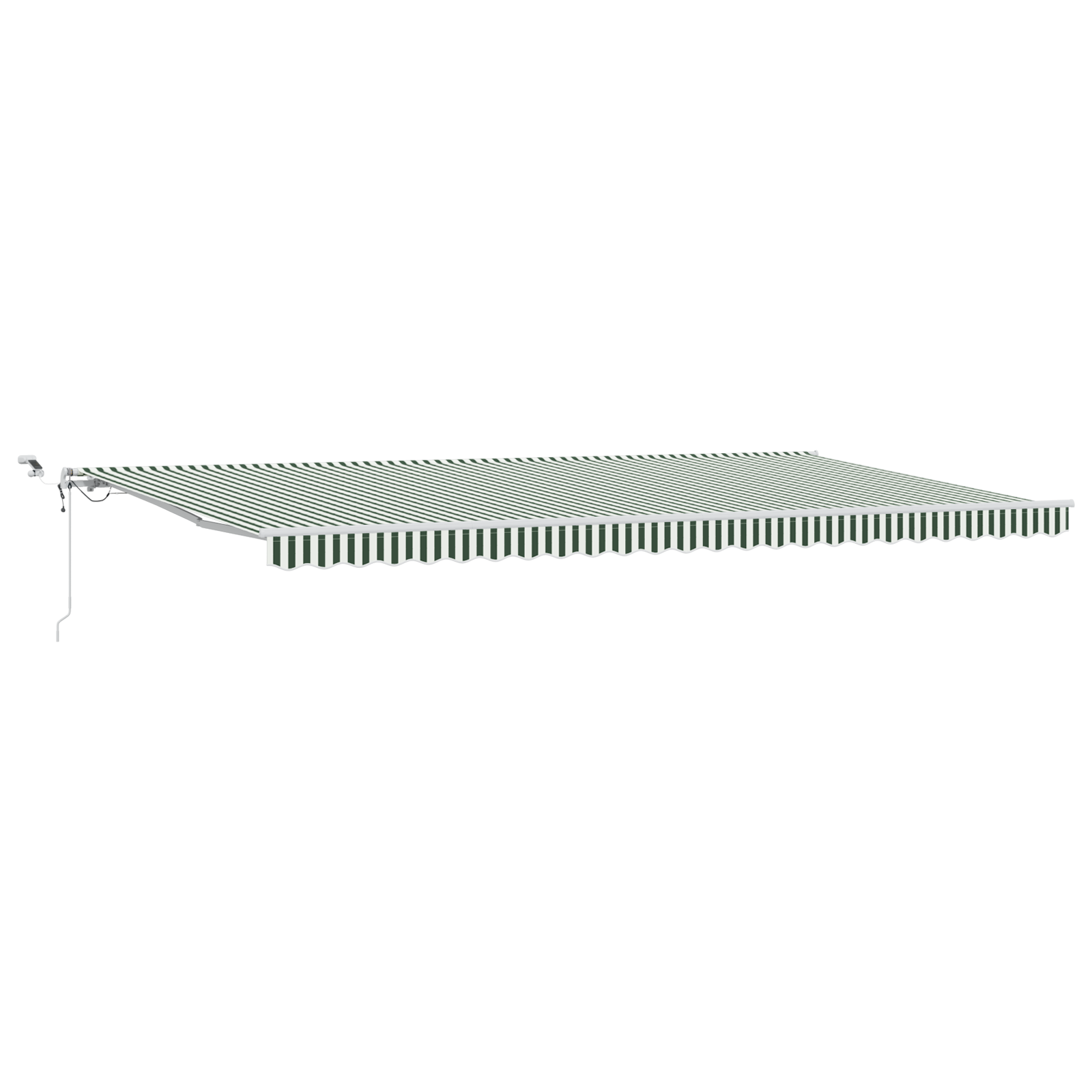 Automatic Retractable Awning with LED Green and White 600x300 cm - Image 2