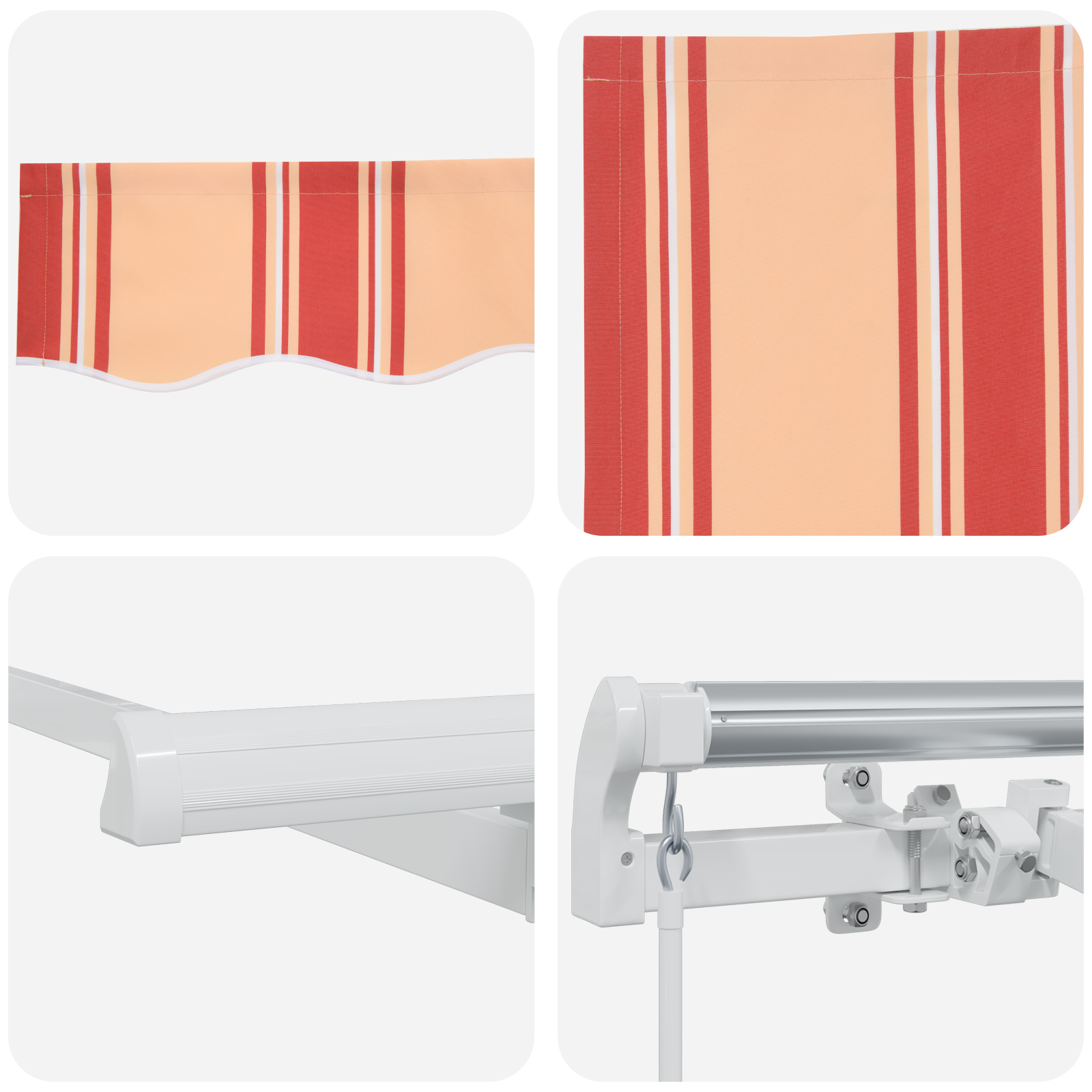 Manual Retractable Awning Yellow and Orange 600x350 cm - Image 8