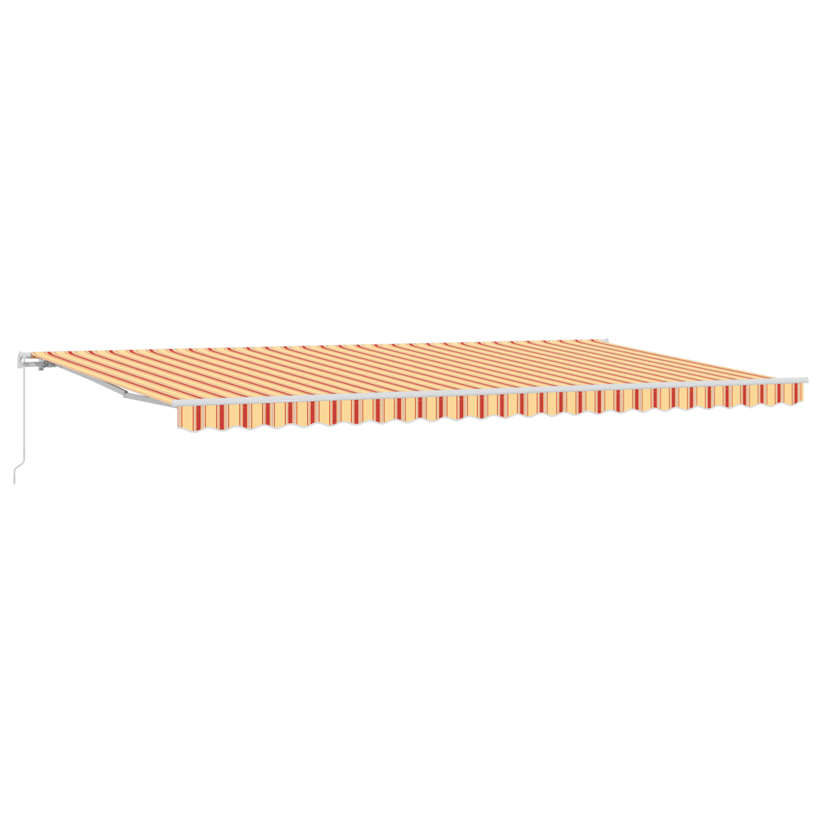 Manual Retractable Awning Yellow and Orange 600x350 cm - Image 2