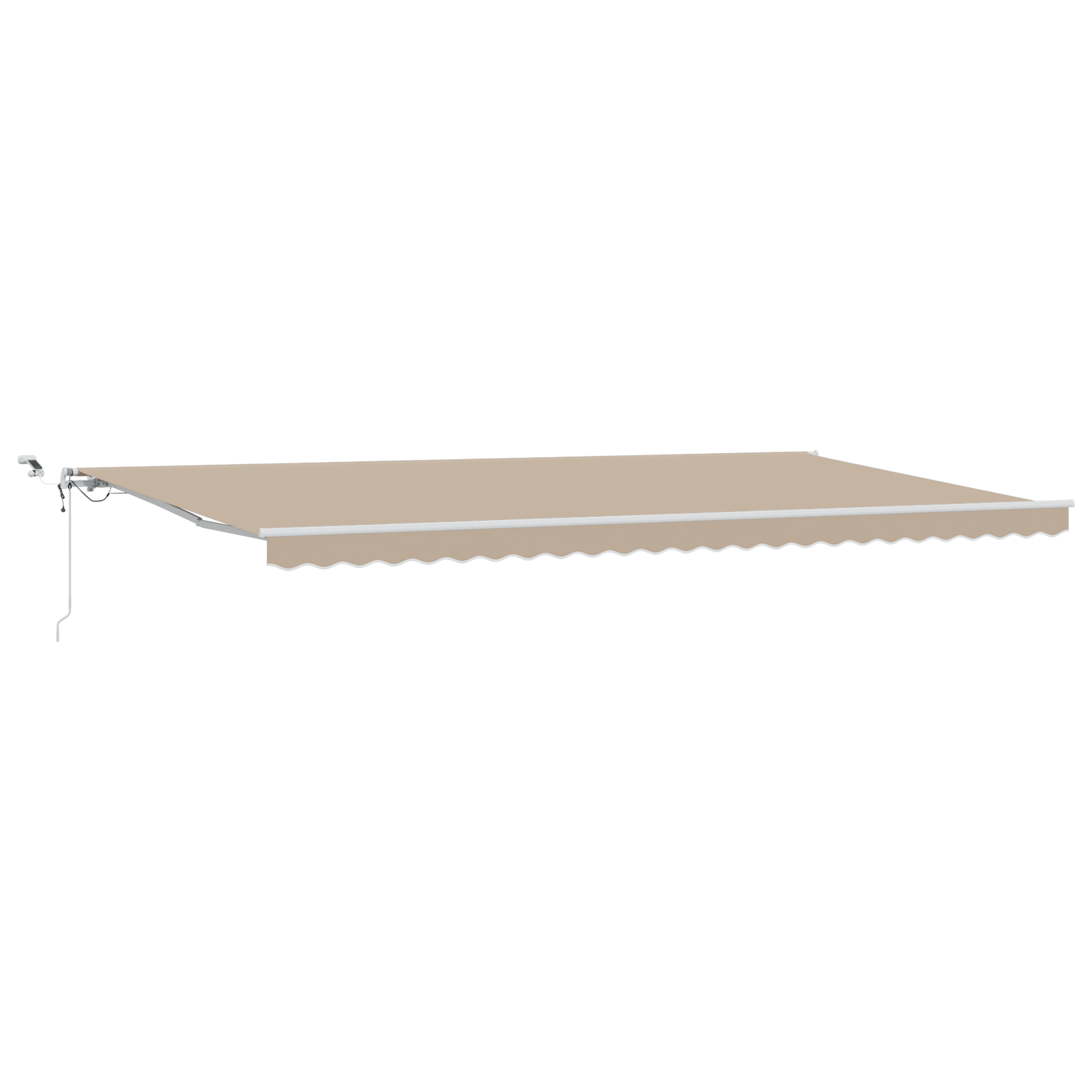 Automatic Retractable Awning with LED Beige 600x350 cm - Image 2