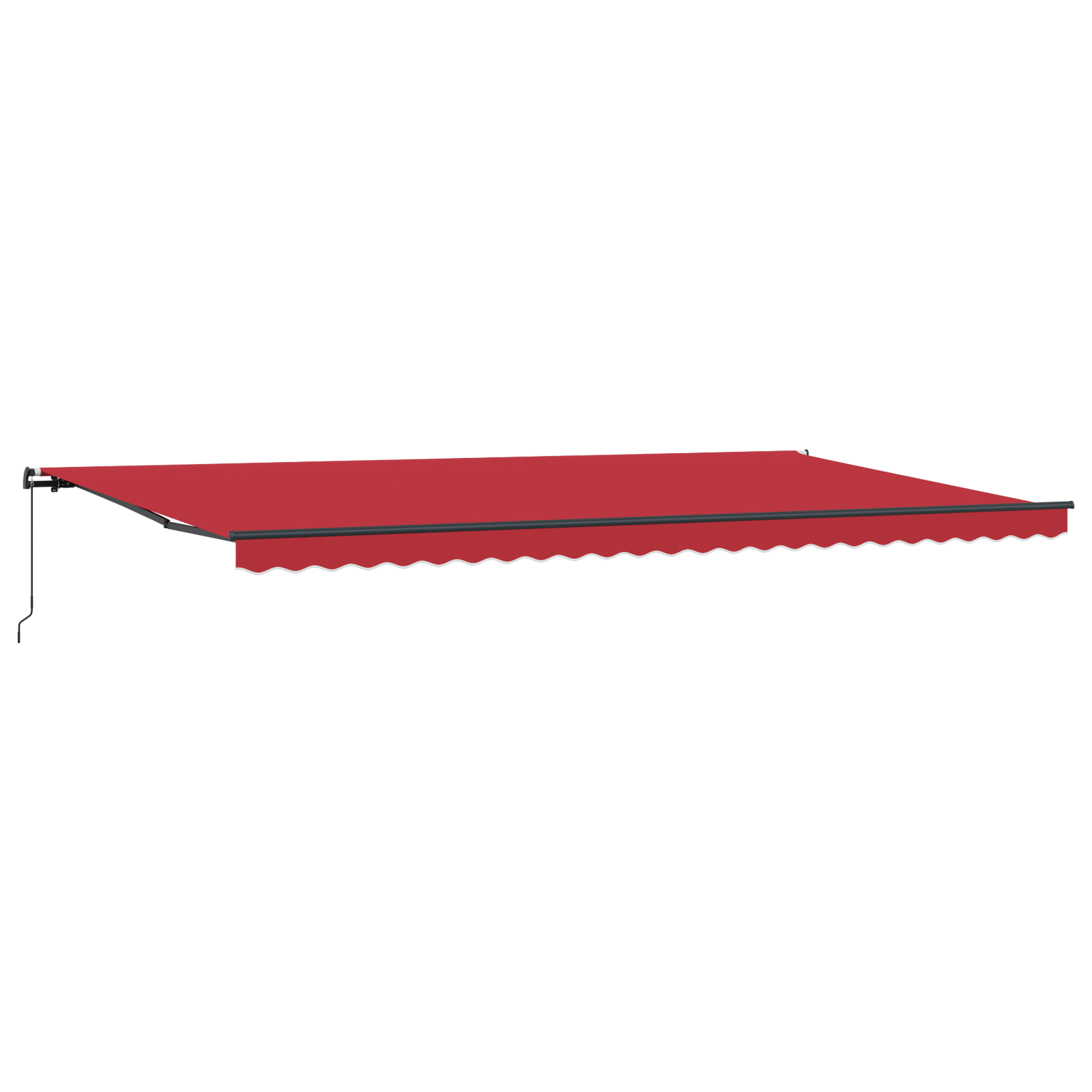 Manual Retractable Awning Red 600x350 cm - Image 5