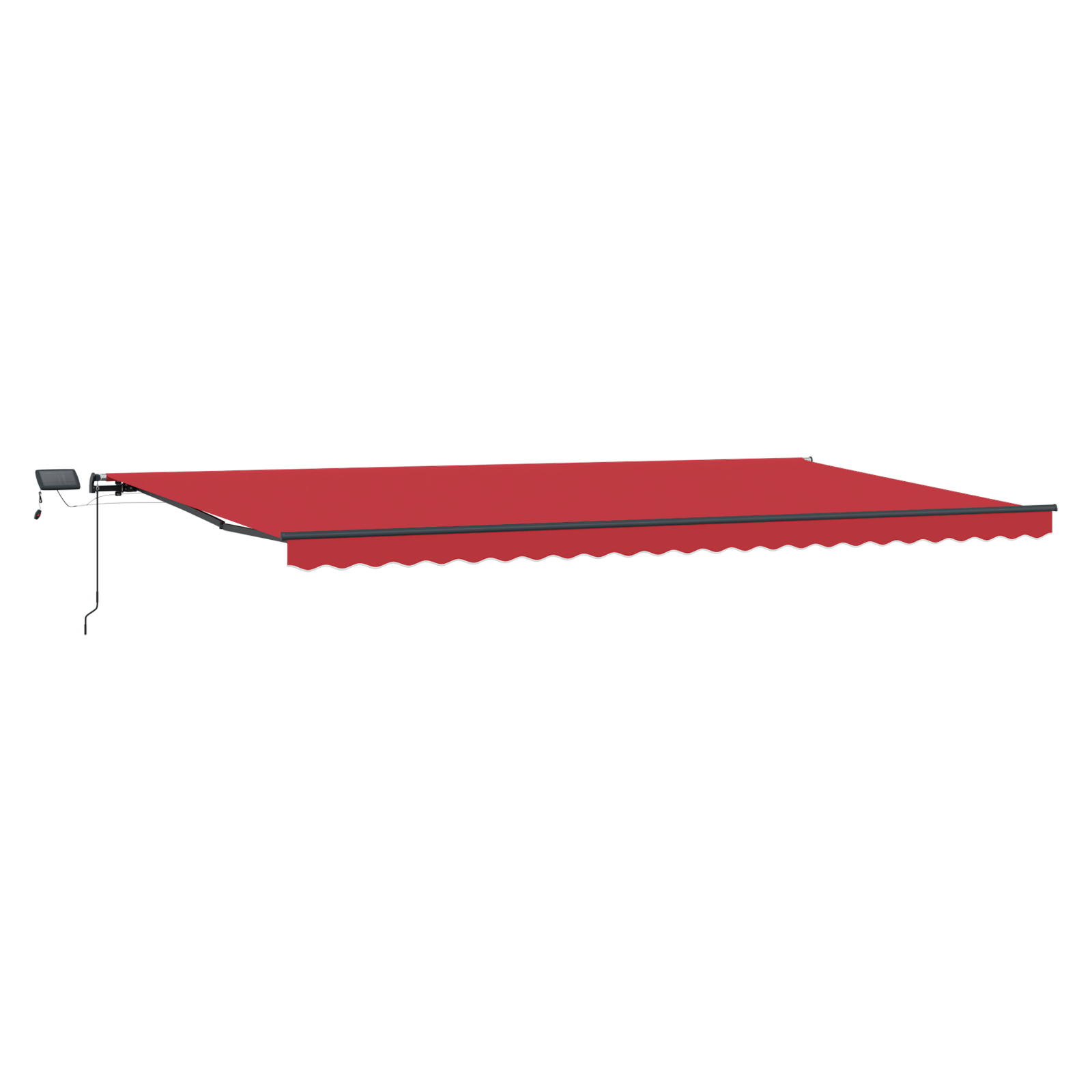 Manual Retractable Awning with LED Red 600x350 cm - Image 4