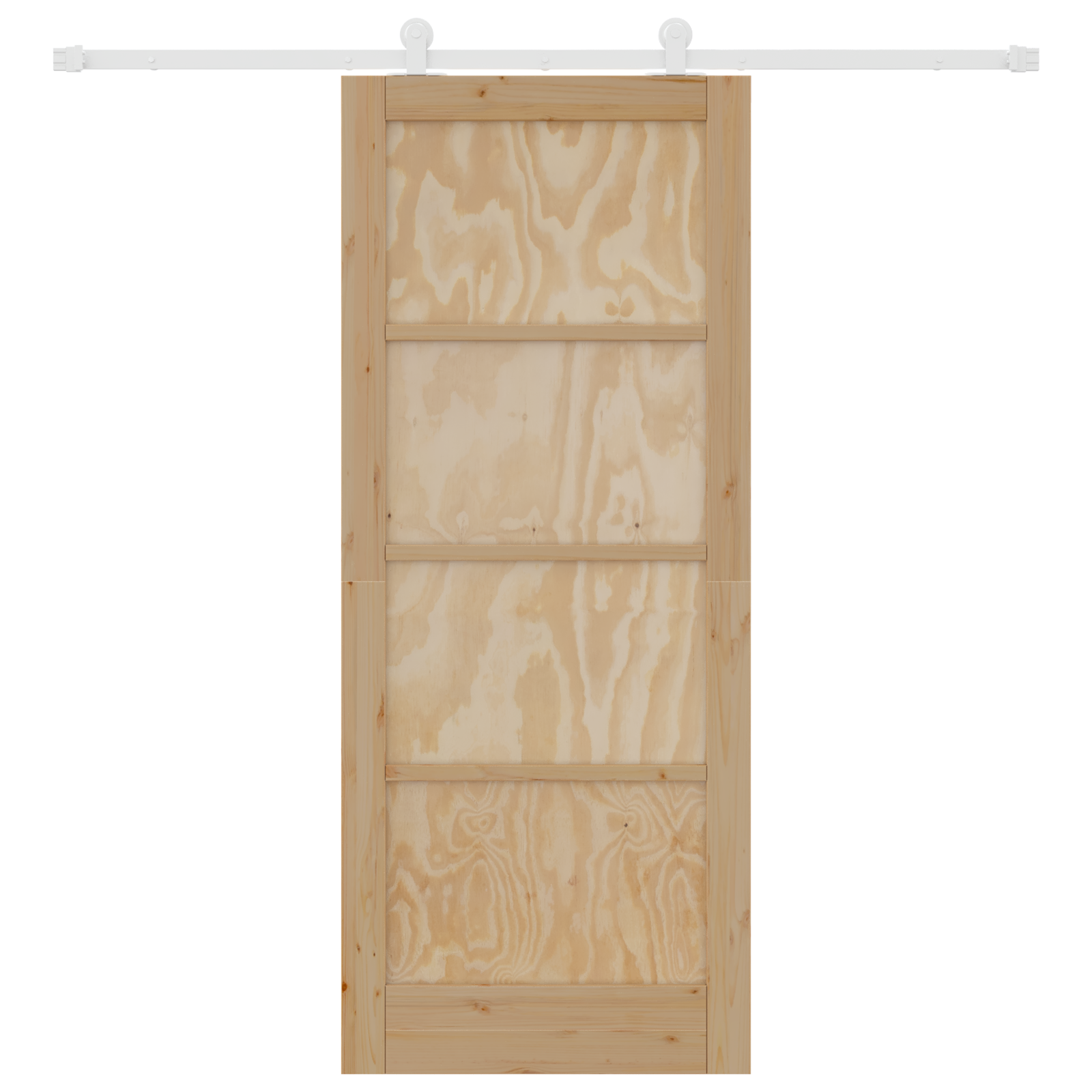 Sliding Door with Hardware Set 'ORKDAL'Solid Wood Pine - Image 4