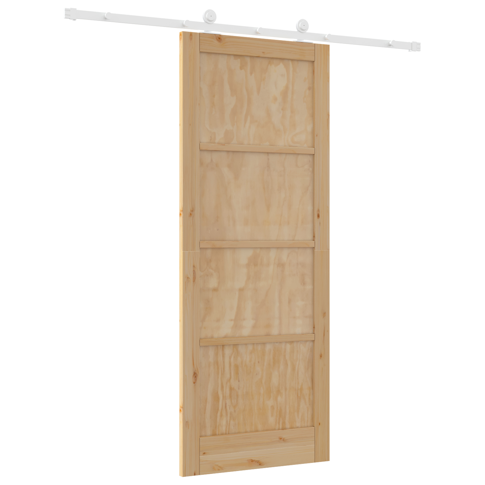 Sliding Door with Hardware Set "ORKDAL" Solid Wood Pine - Image 6