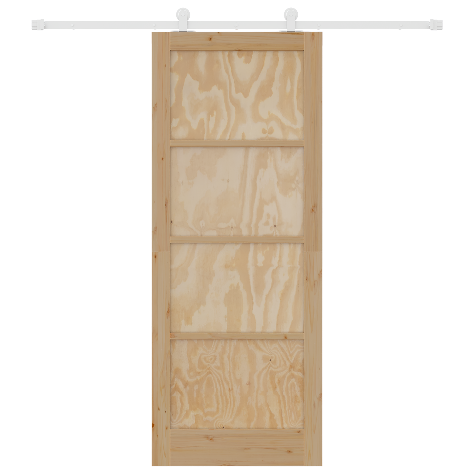 Sliding Door with Hardware Set "ORKDAL" Solid Wood Pine - Image 4