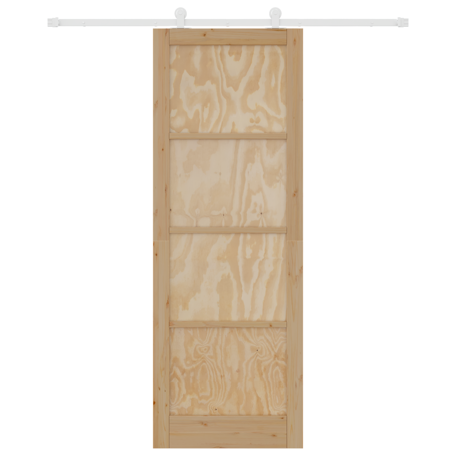 Sliding Door with Hardware Set "ORKDAL" Solid Wood Pine - Image 4