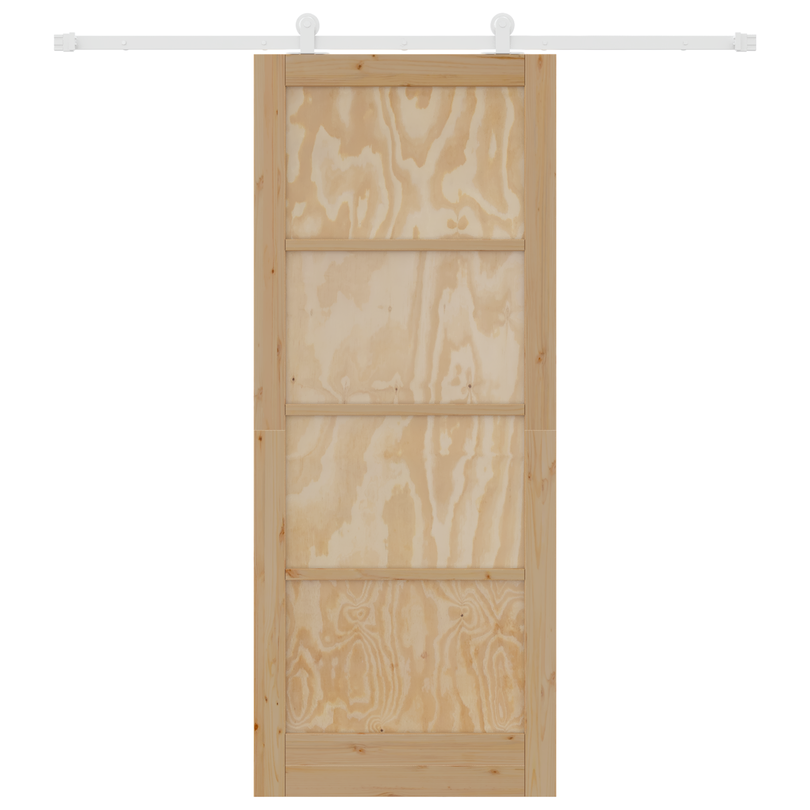 Sliding Door with Hardware Set 'ORKDAL'Solid Wood Pine - Image 4