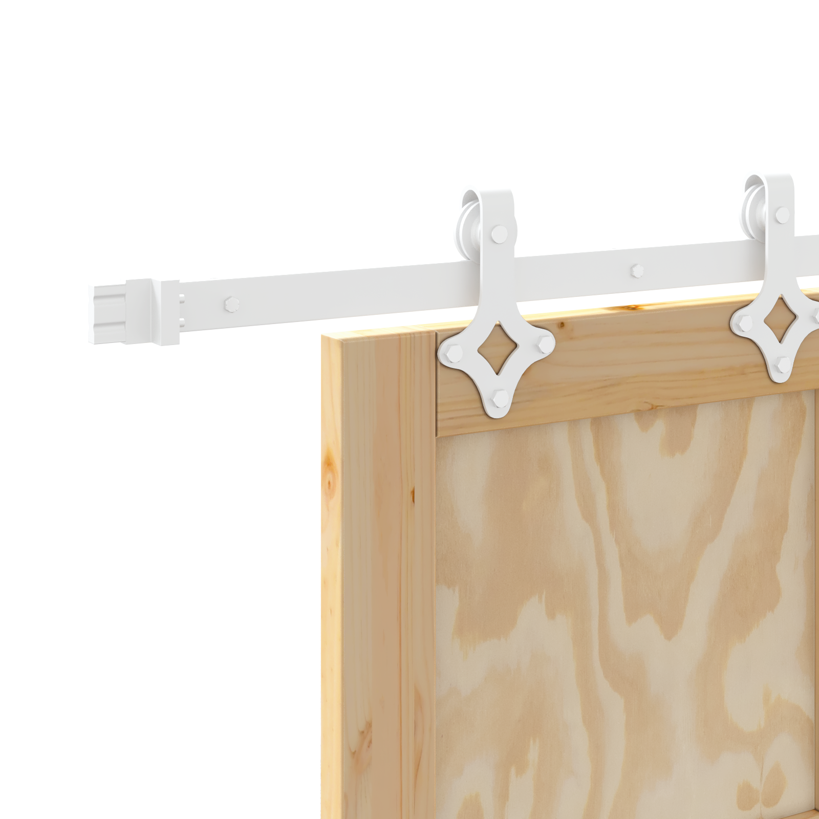 Sliding Door with Hardware Set 83x211 cm Solid Wood Pine - Image 10