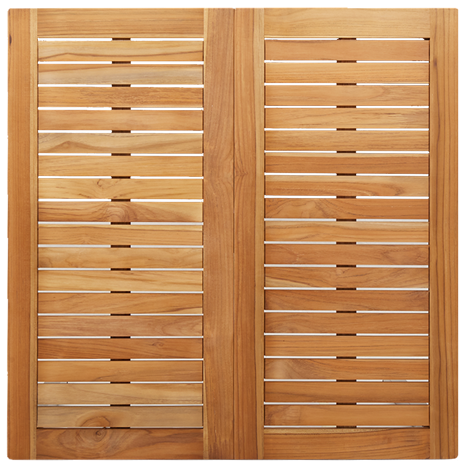 Градински трапезен комплект vidaXL от 3 части от масивна тикова дървесина, Външна трапезна маса vidaXL 90x90x74.5 см от масивна тикова дървесина, Сгъваеми градински столове vidaXL 2 броя от масивна тикова дървесина и стомана - Image 8