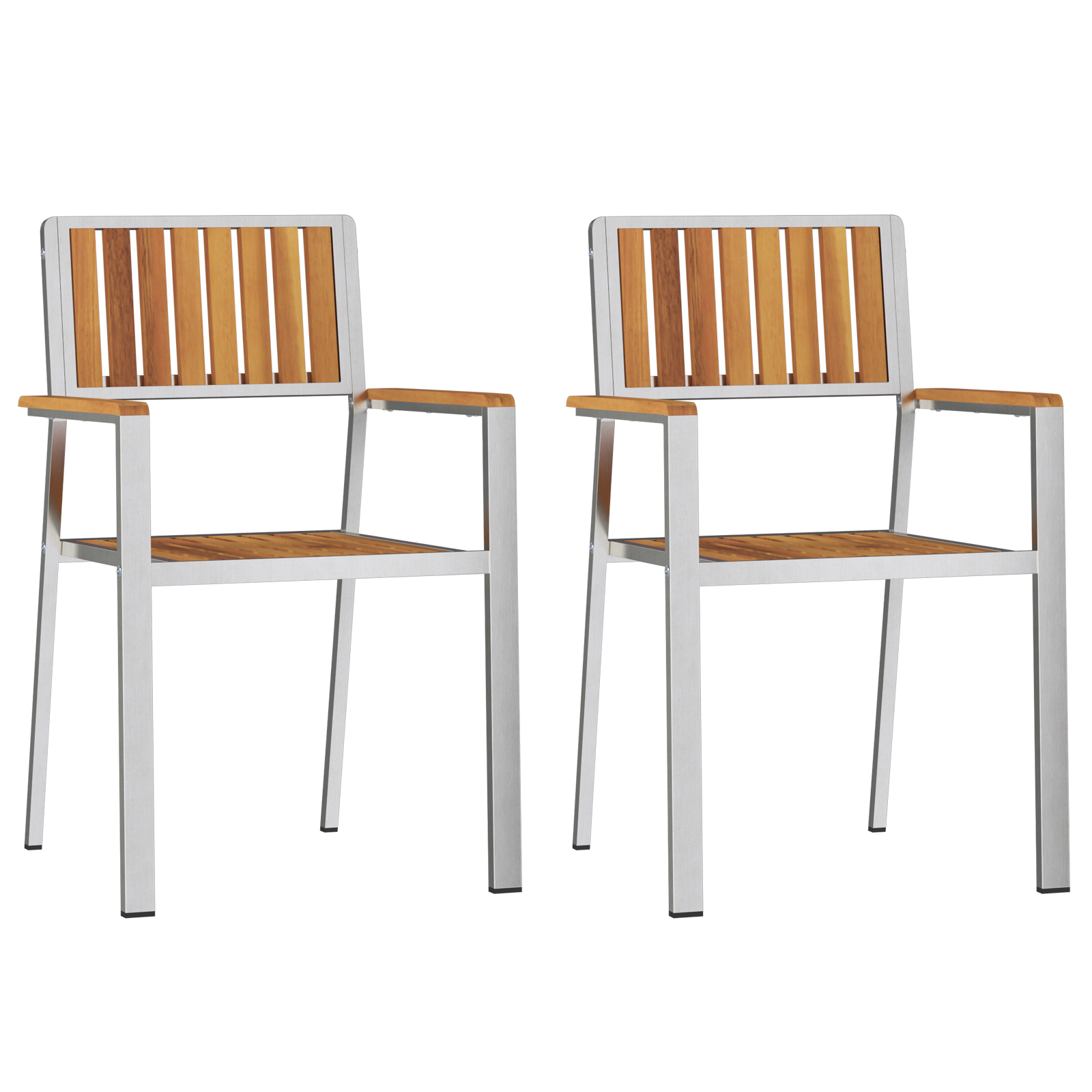 3 Piece Garden Dining Set Solid Wood Acacia - Image 6