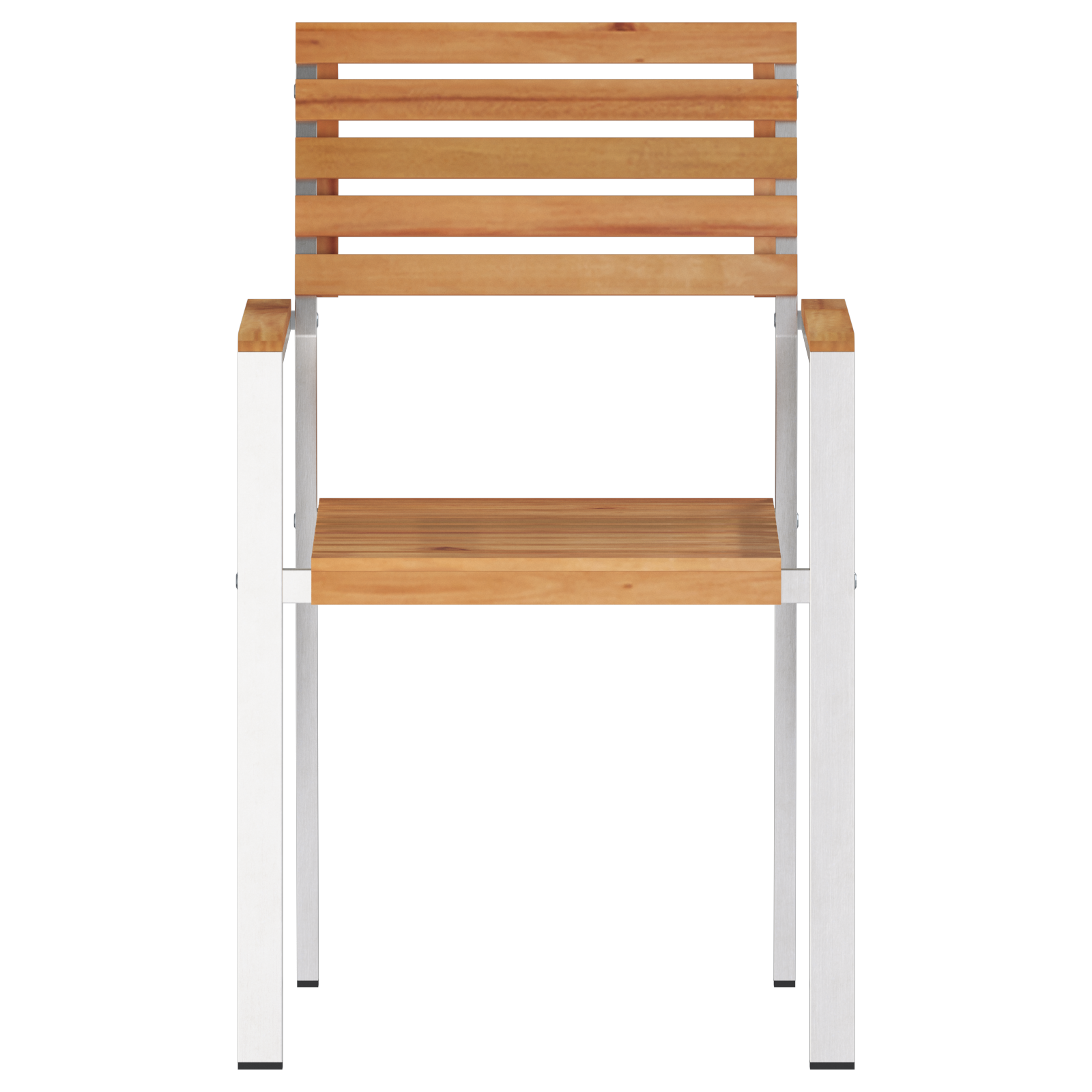 Stapelbare Tuinstoelen 6 stuks 54,5x56x89 cm Massief Teakhout image 5