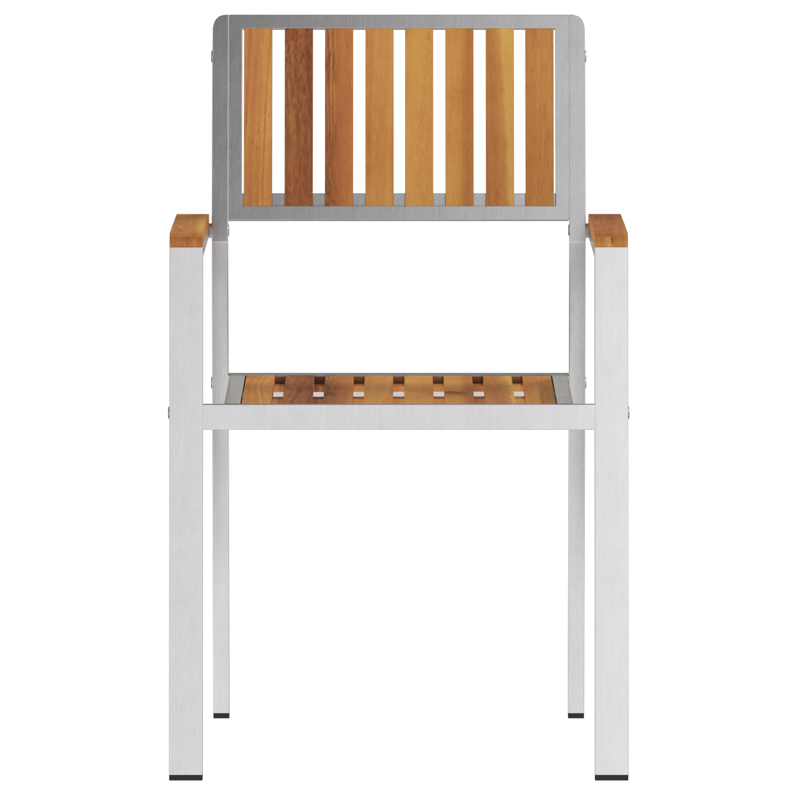 Stacking Garden Chairs 8 pcs 54.5x56x87 cm Solid Wood Teak - Image 5