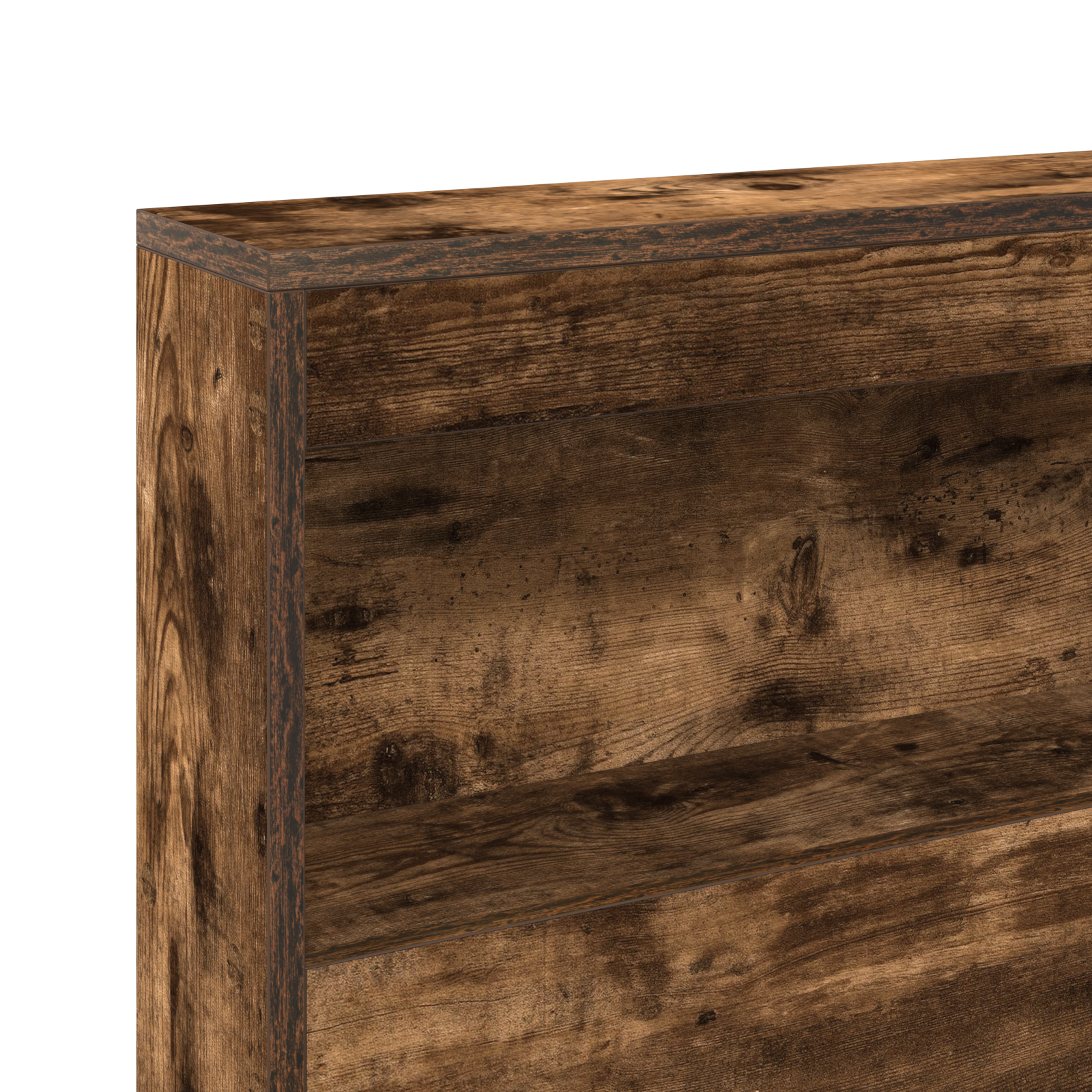 Bookcase Bed Smoked Oak 75x190 cm Engineered Wood - Image 9