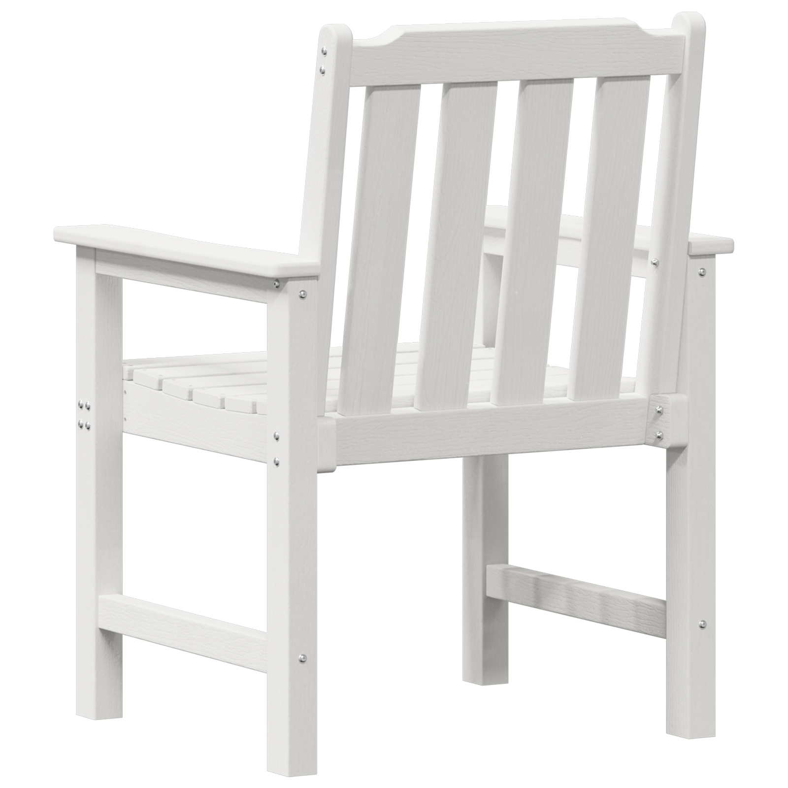 Garden Dining Chairs 4 pcs White 65,5x55,5x88 cm HDPE - Image 7