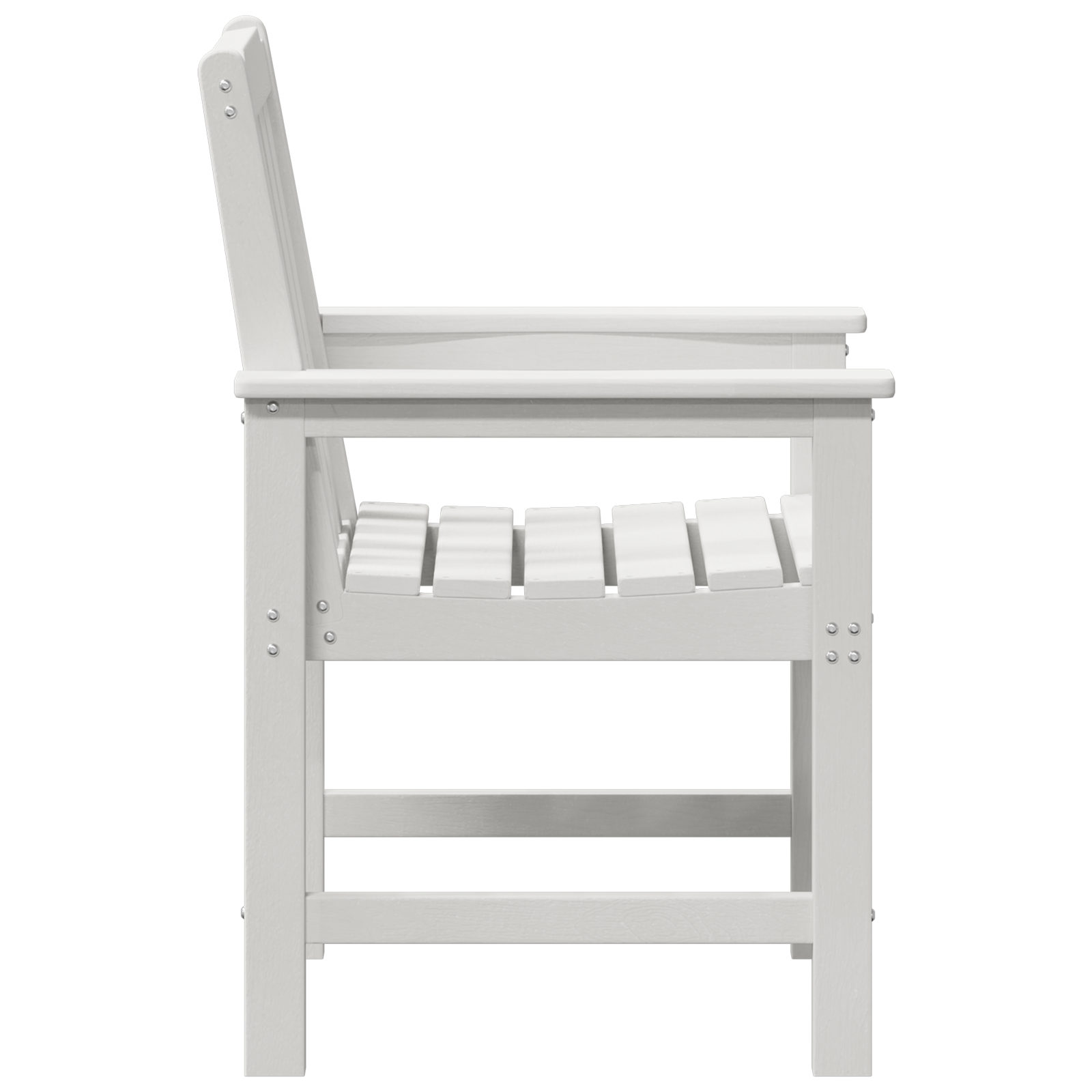 Garden Dining Chairs 4 pcs White 65,5x55,5x88 cm HDPE - Image 6
