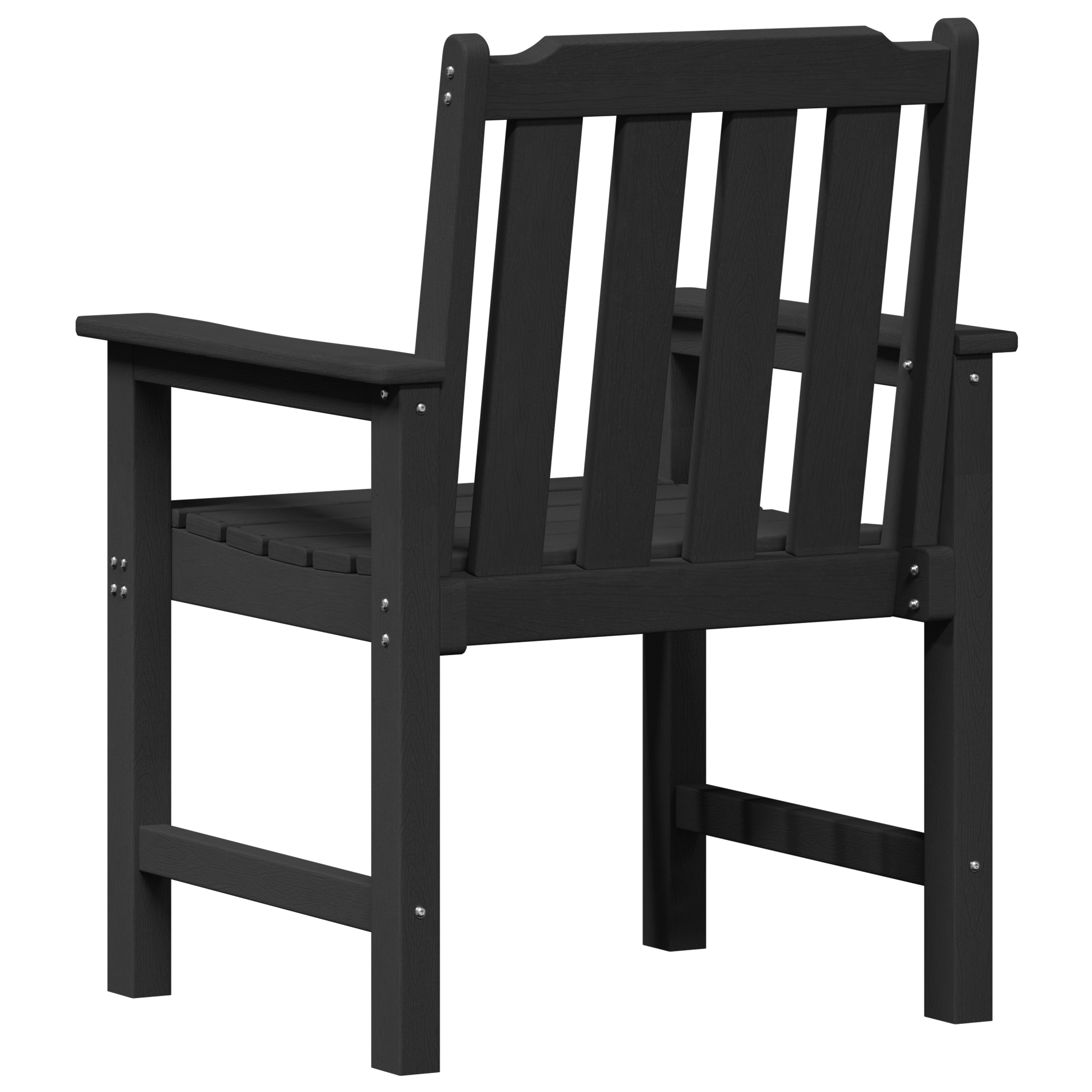 Garden Dining Chairs 4 pcs Black 65,5x55,5x88 cm HDPE - Image 7