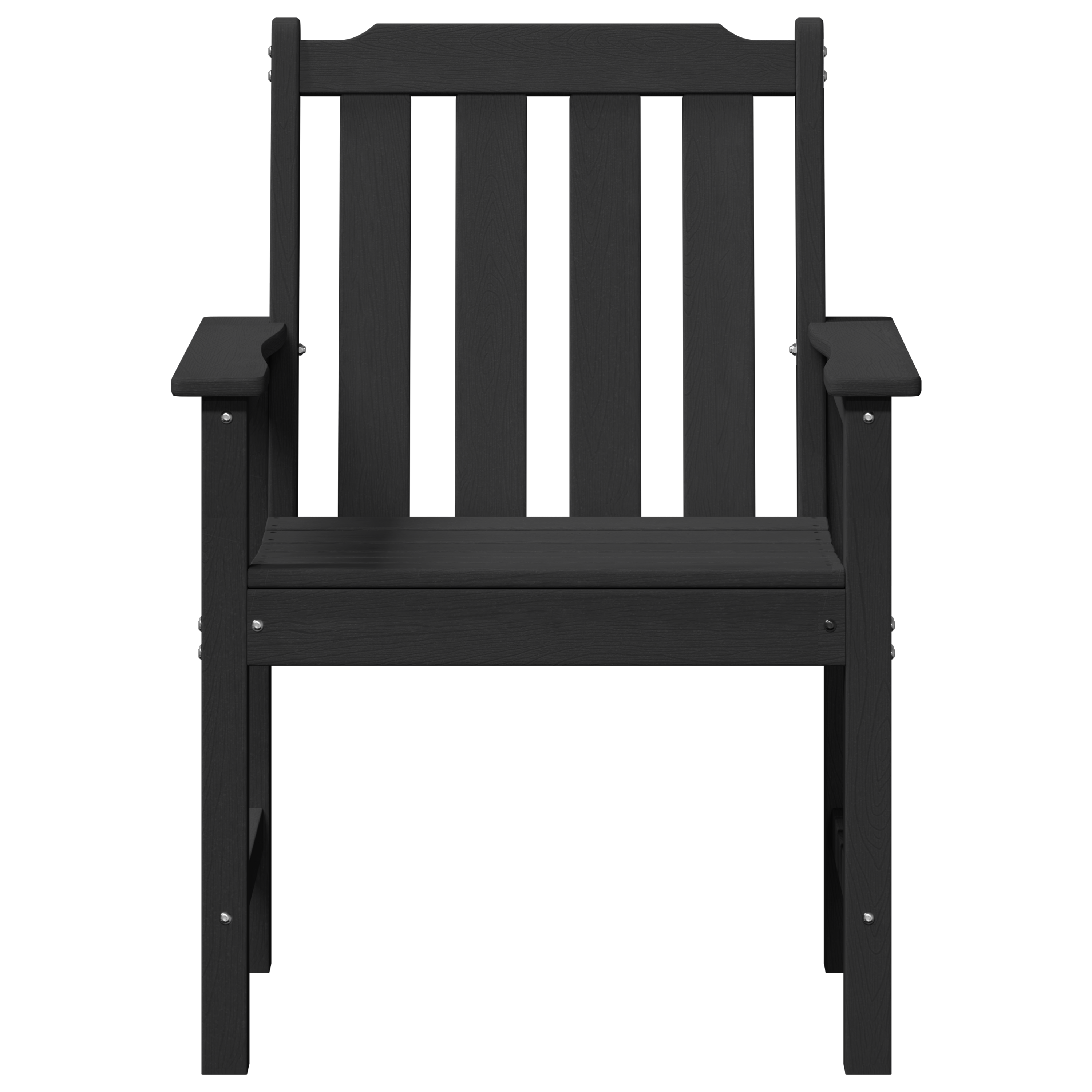 Garden Dining Chairs 6 pcs Black 65,5x55,5x88 cm HDPE - Image 5