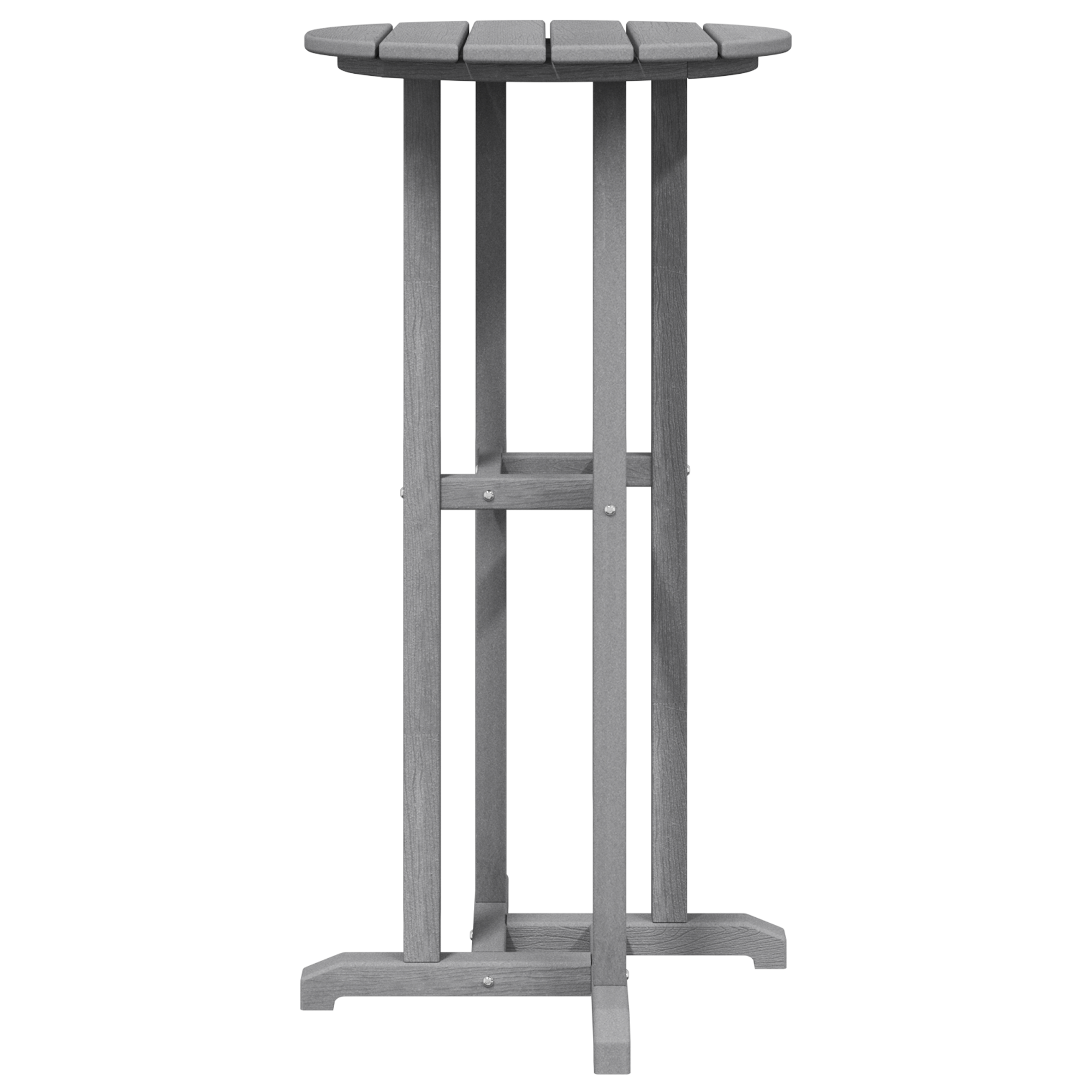 3 Piece Garden Bar Set Light Grey HDPE - Image 6