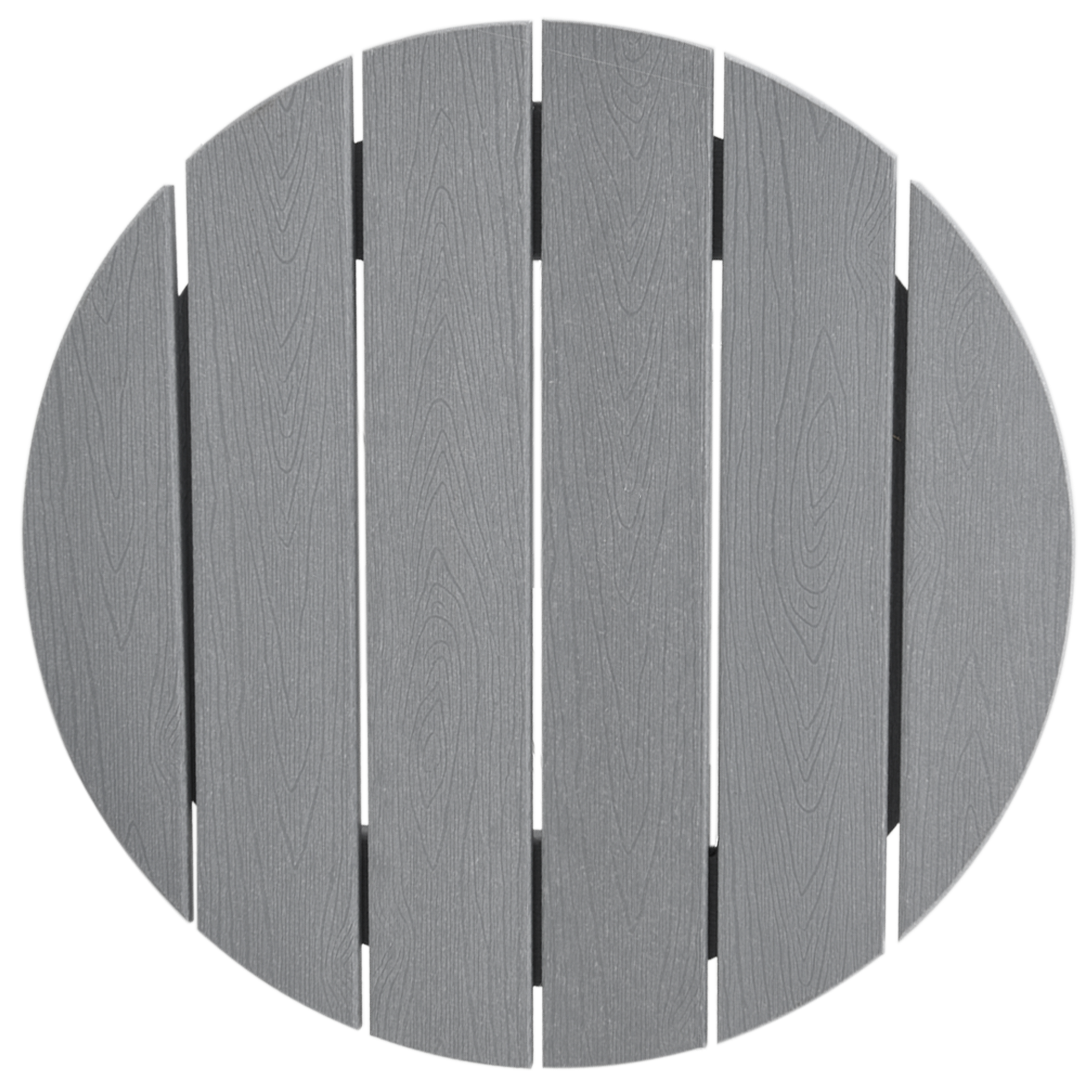 3 Piece Garden Bar Set Light Grey HDPE - Image 8