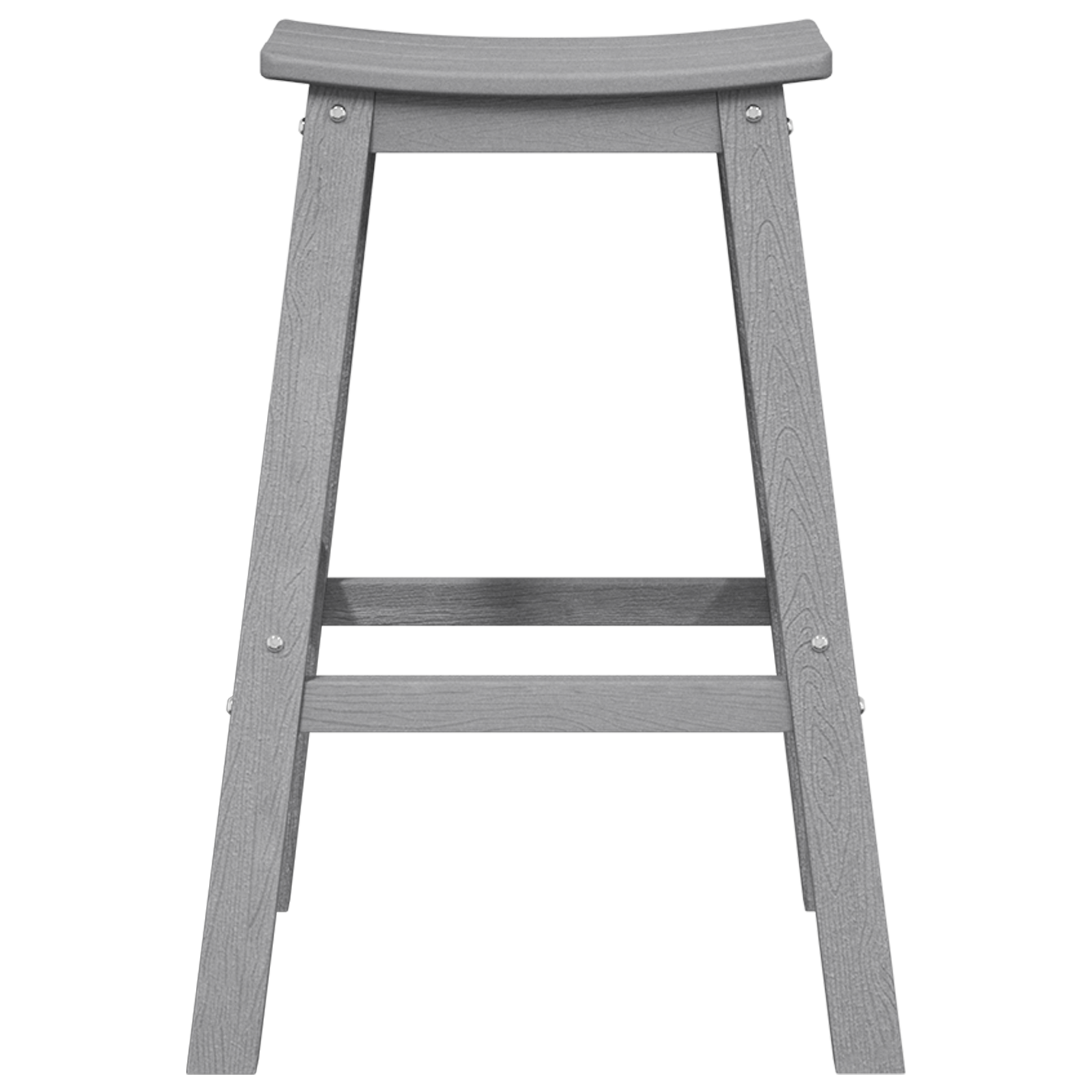 Bar Stools 6 pcs Light Grey HDPE - Image 5