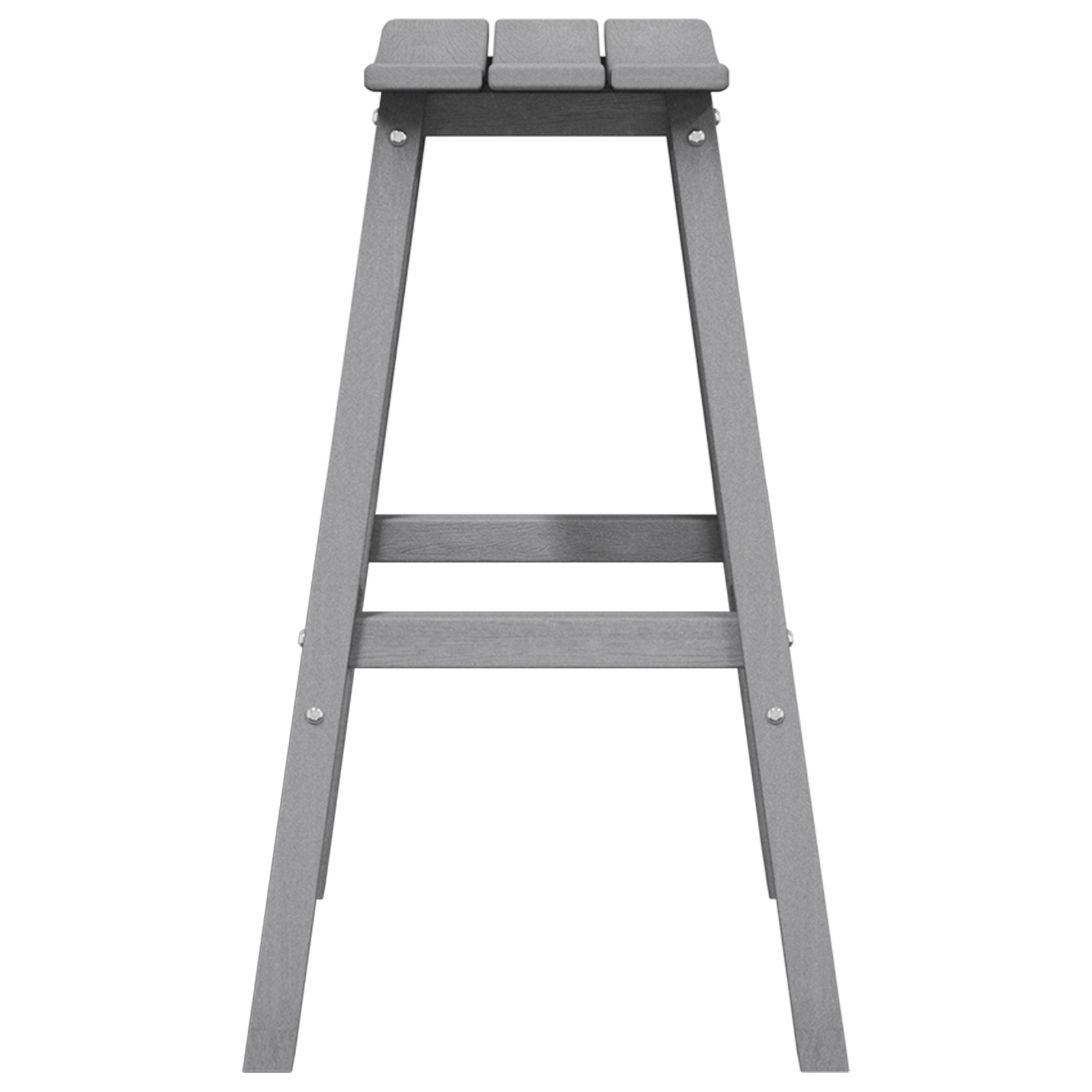 Bar Stools 6 pcs Light Grey HDPE - Image 6