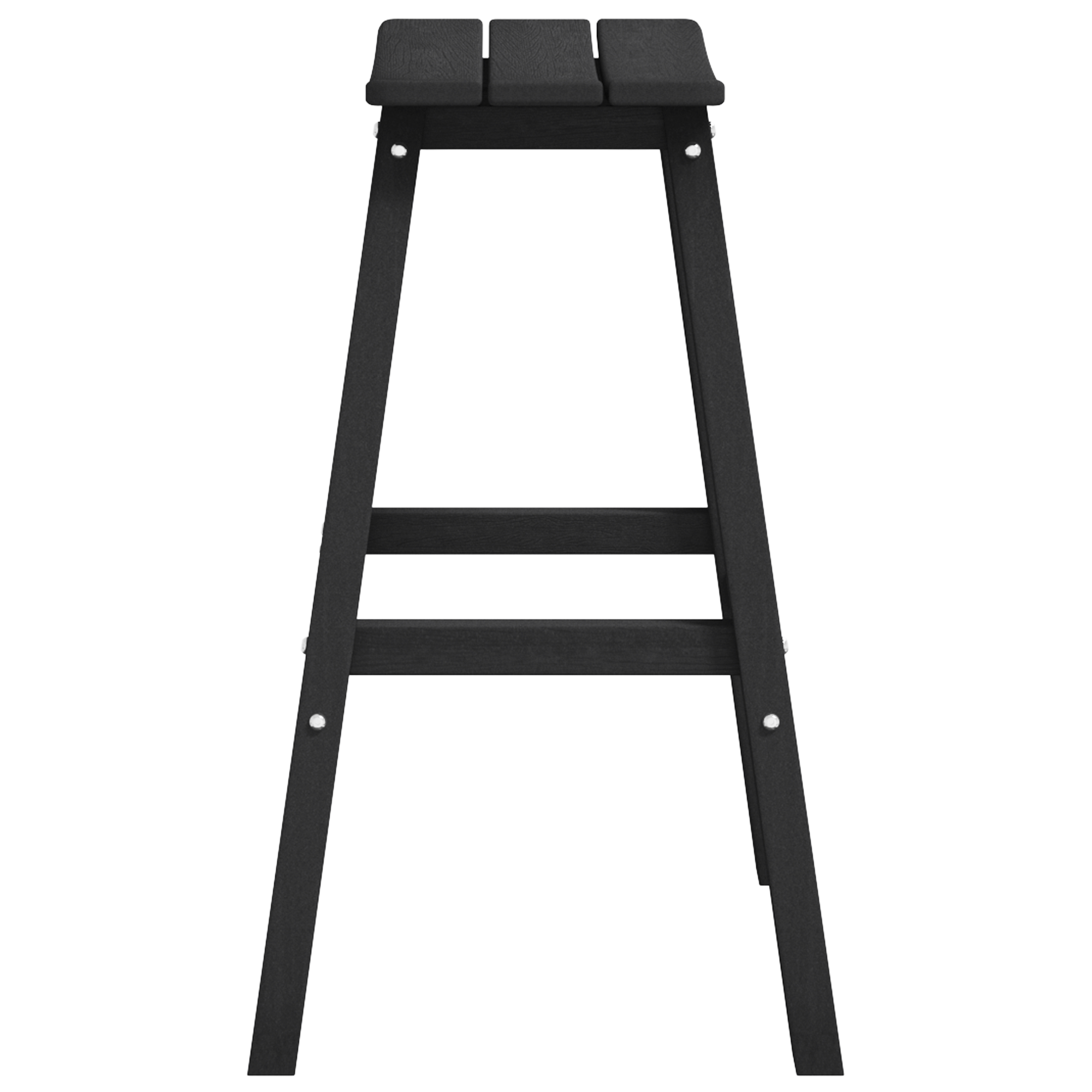 Bar Stools 9 pcs Black HDPE - Image 6