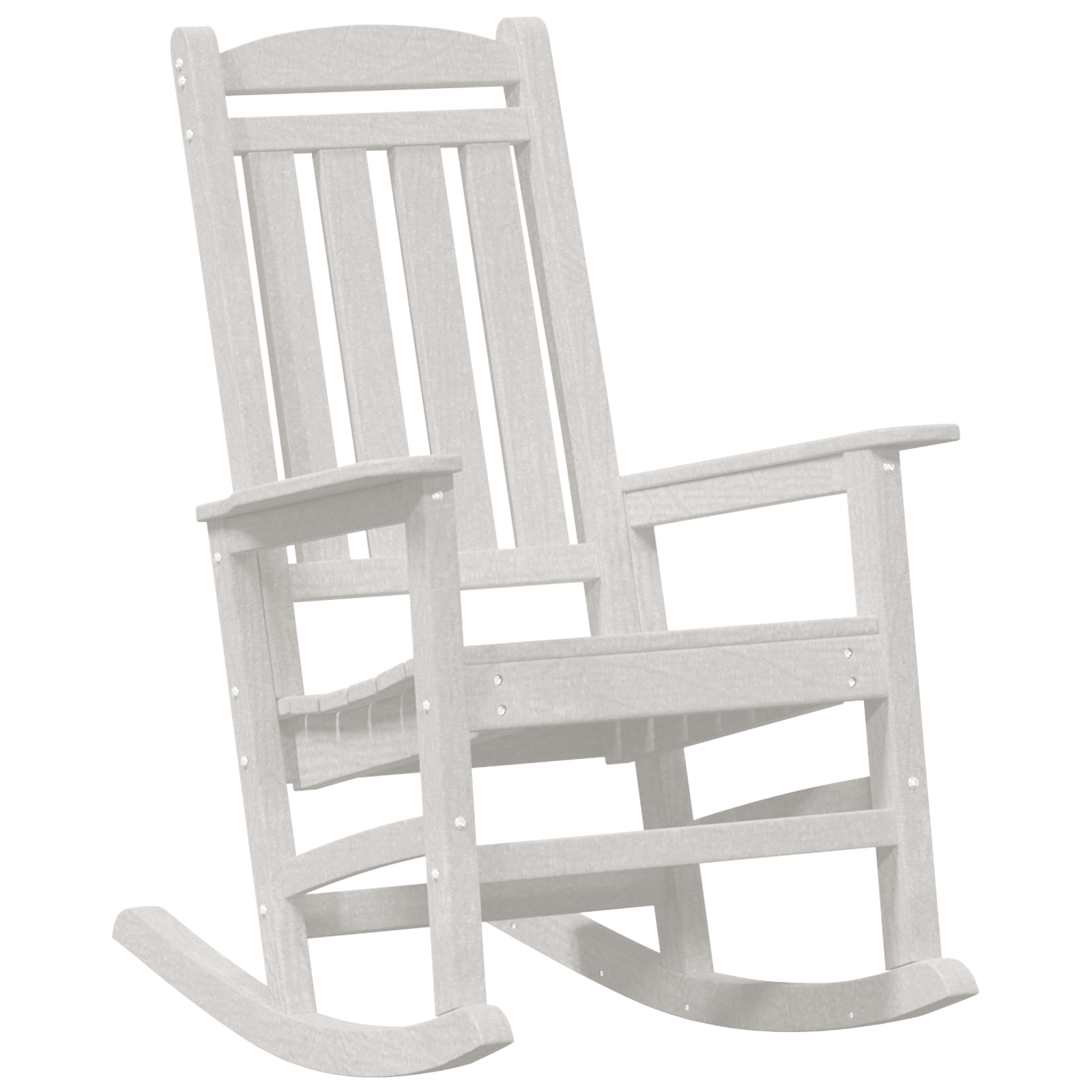 Garden Rocking Chairs 2 pcs White 70x92x107.5 cm HDPE - Image 4