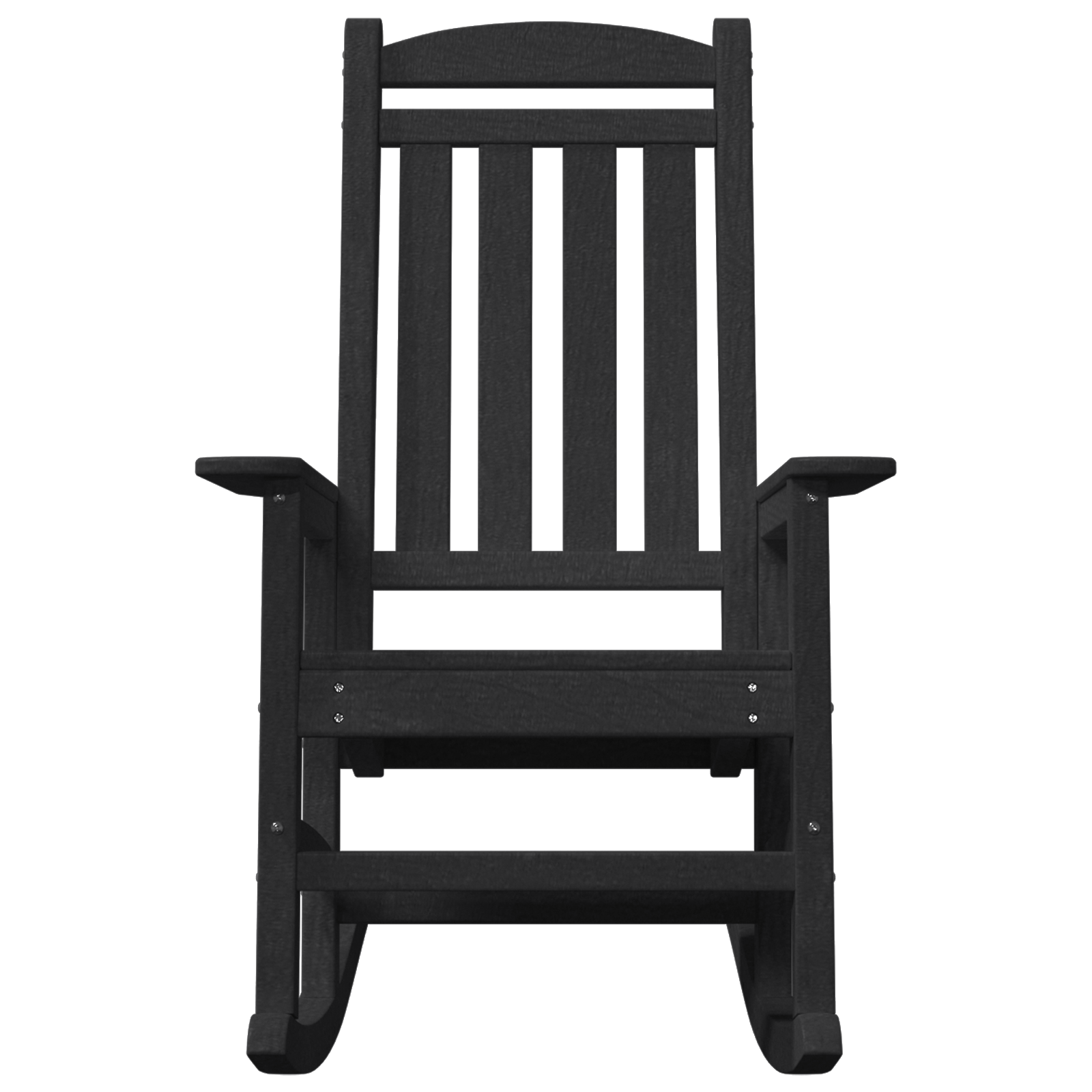 Garden Rocking Chairs 2 pcs Black 70x92x107.5 cm HDPE - Image 5