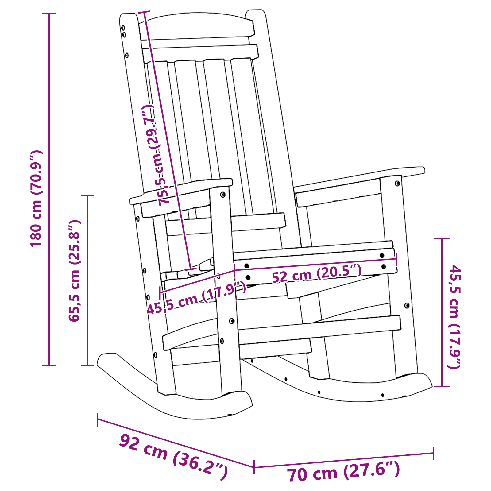 sodo sūpynės kėdės 2 vnt. šviesiai pilka 70x92x107.5 cm HDPE - Image 11